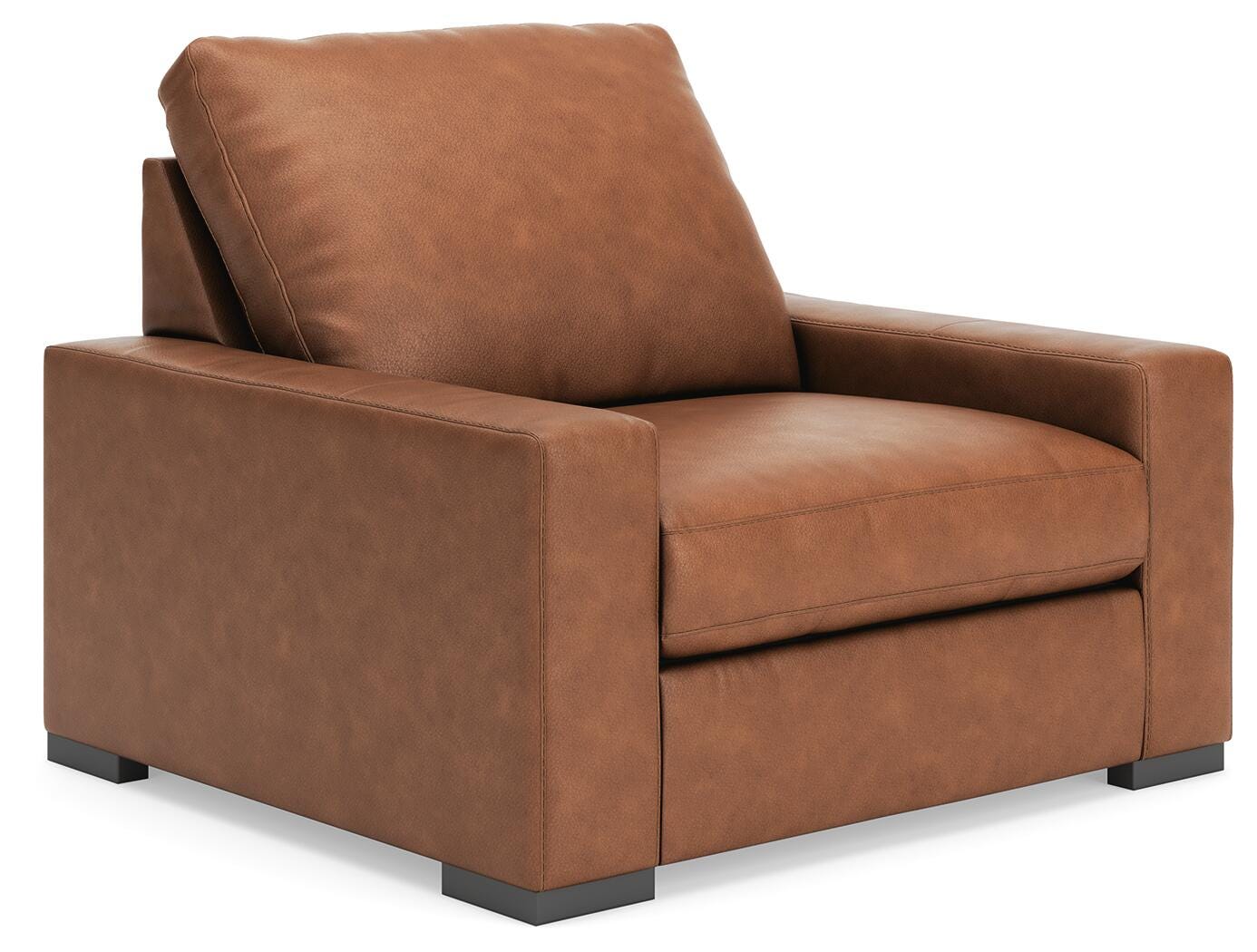 Calden Oversized Chair, Caramel, large