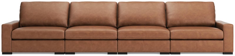Ashley Luxe Calden Leather 4-Piece Modular Sectional