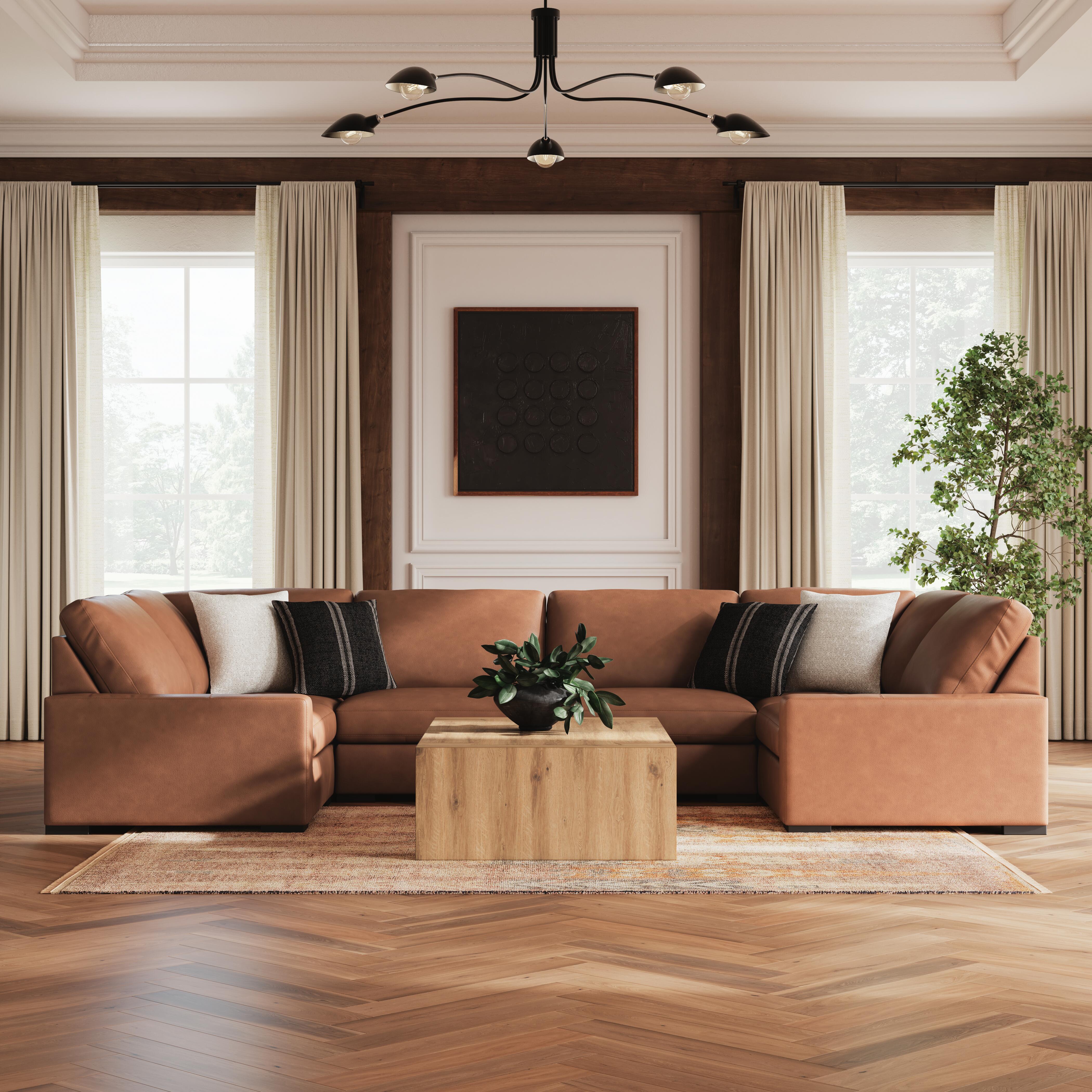 Calden 6-Piece Sectional, Caramel, rollover
