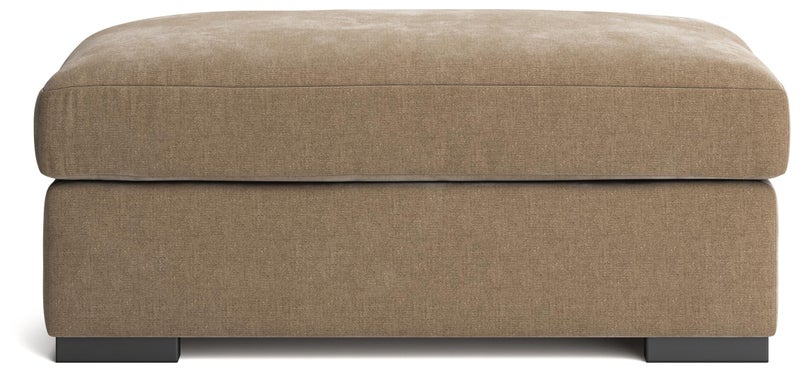 Ashley Luxe Calden Velvet Ottoman
