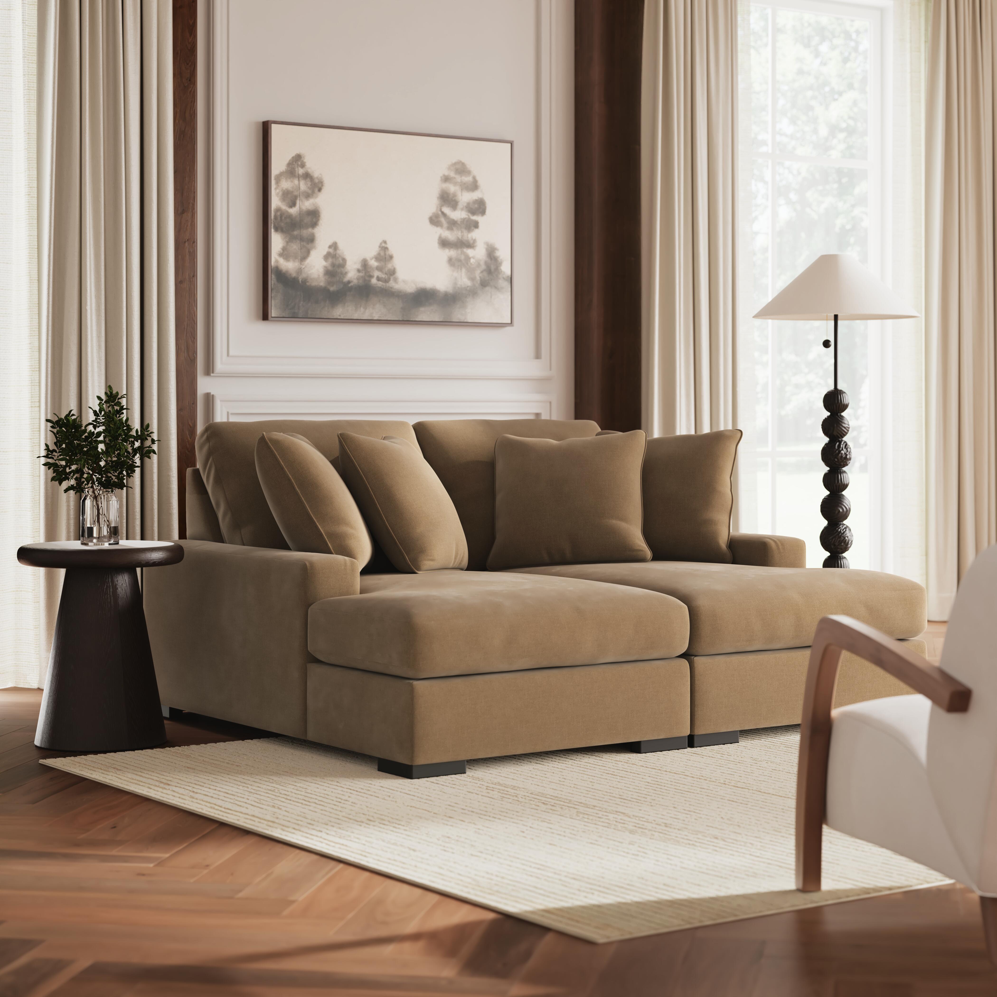 Calden Super Chaise, Sable, large