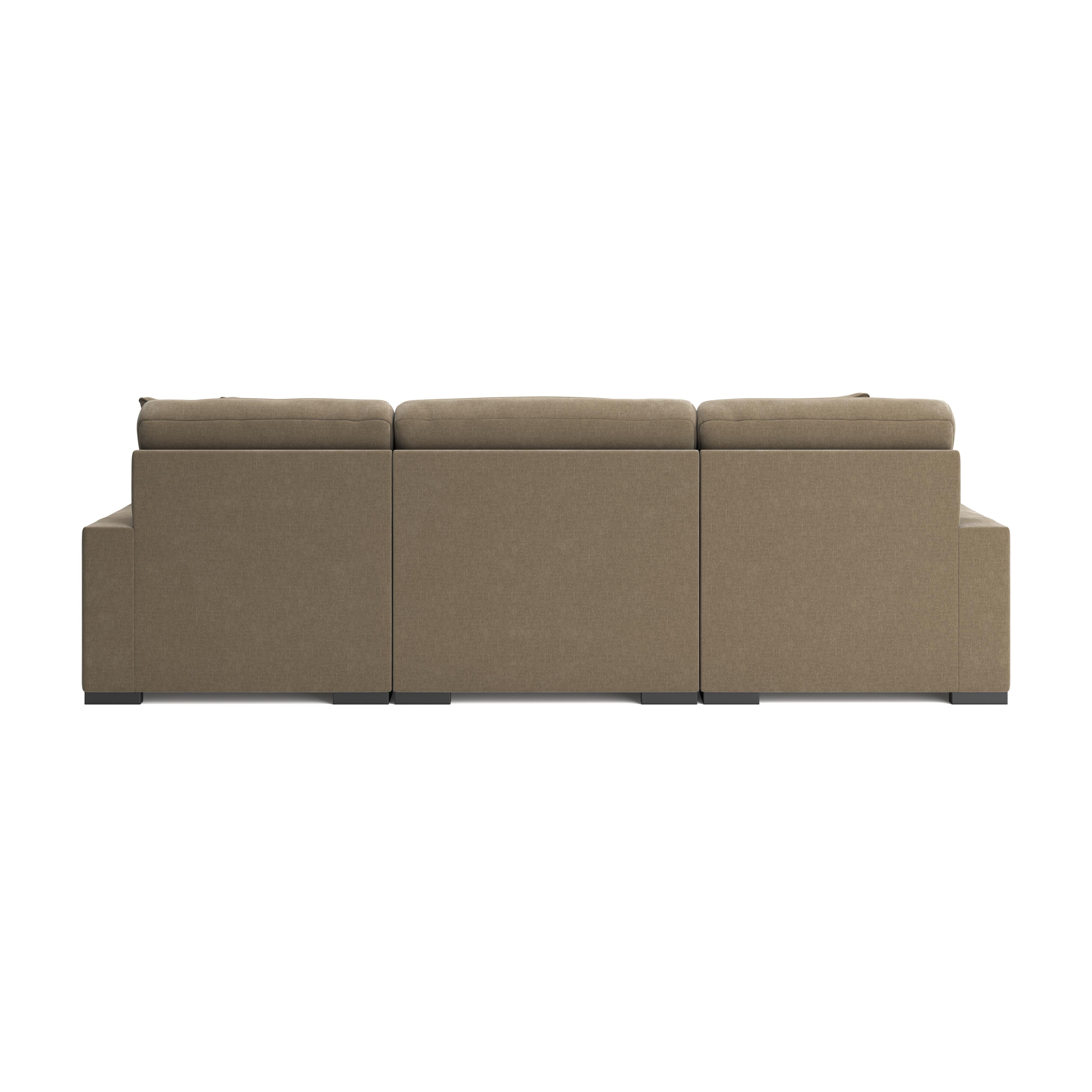 Calden 3-Piece Sectional with Double Chaise, Sable, large