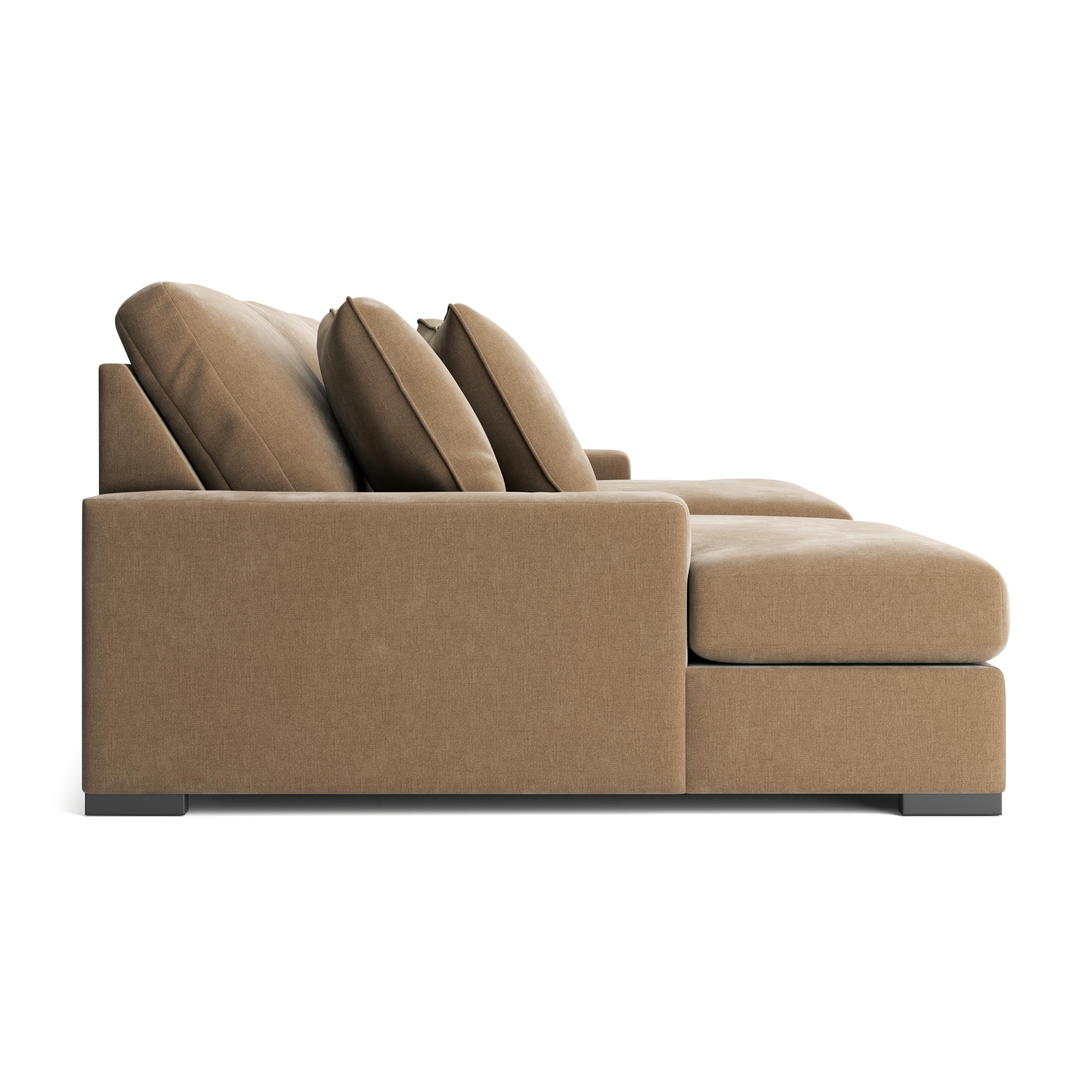 Calden 3-Piece Sectional with Double Chaise, Sable, large