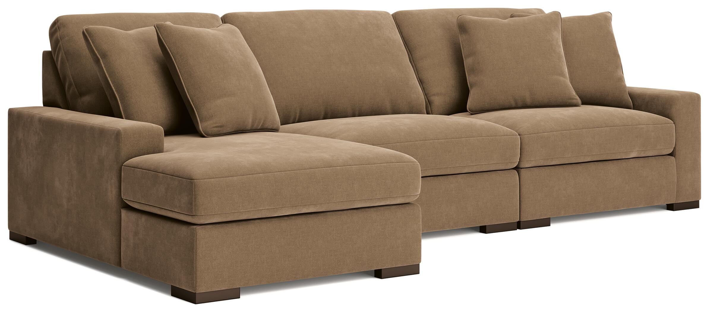 Calden 3-Piece Sectional with Chaise, Sable, large