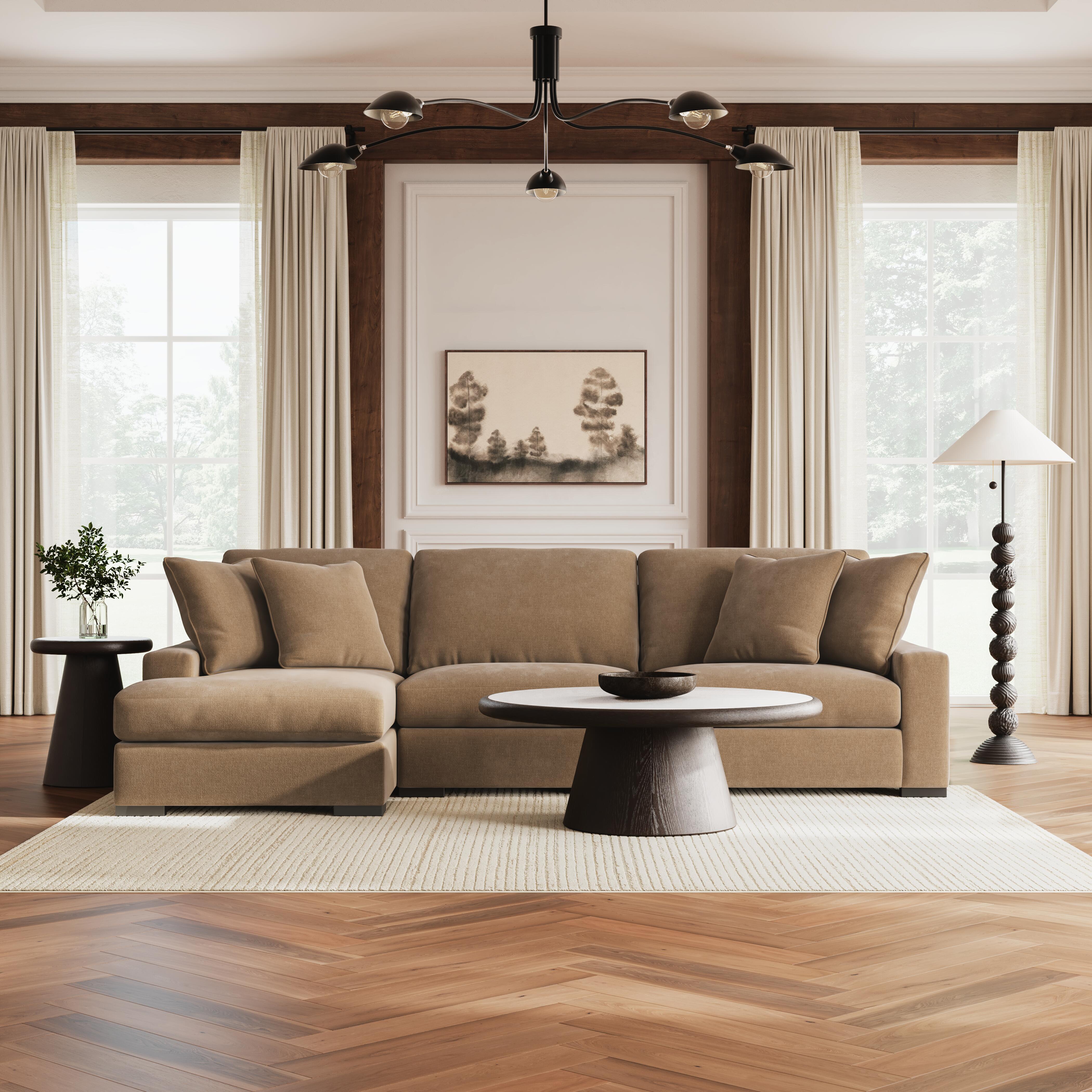 Calden 3-Piece Sectional with Chaise, Sable, large
