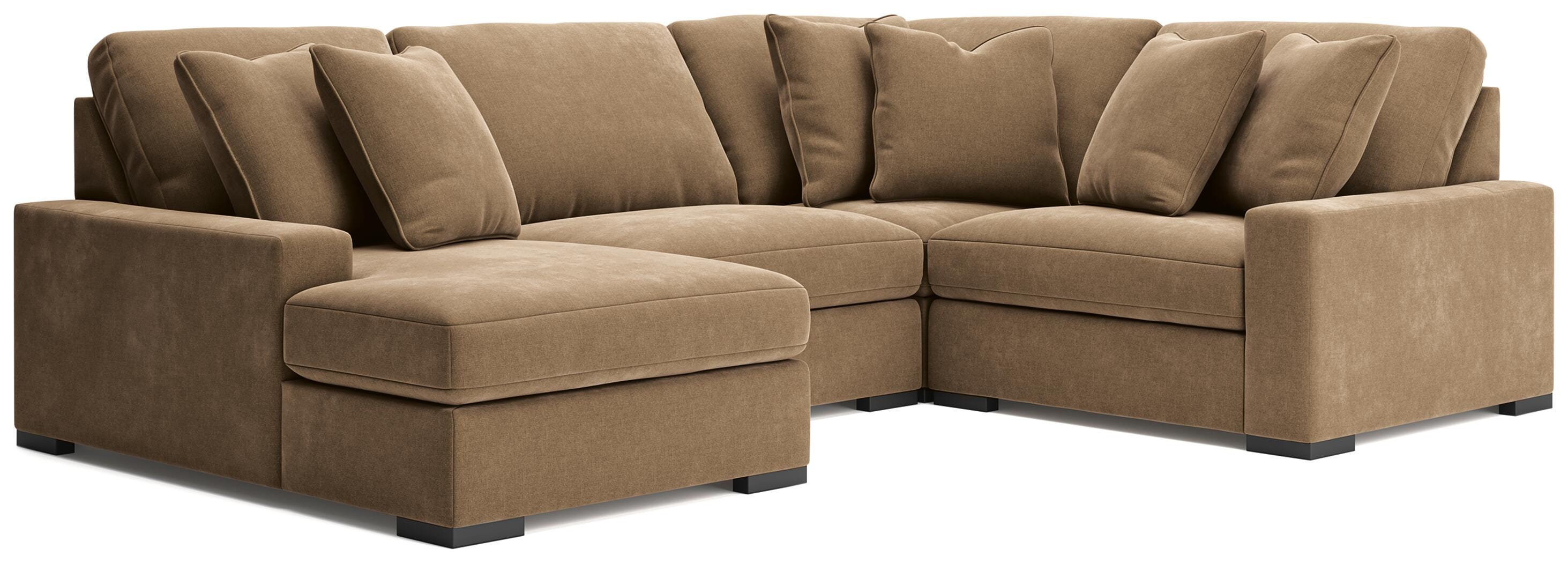 Calden 4-Piece Sectional with Chaise, Sable, large