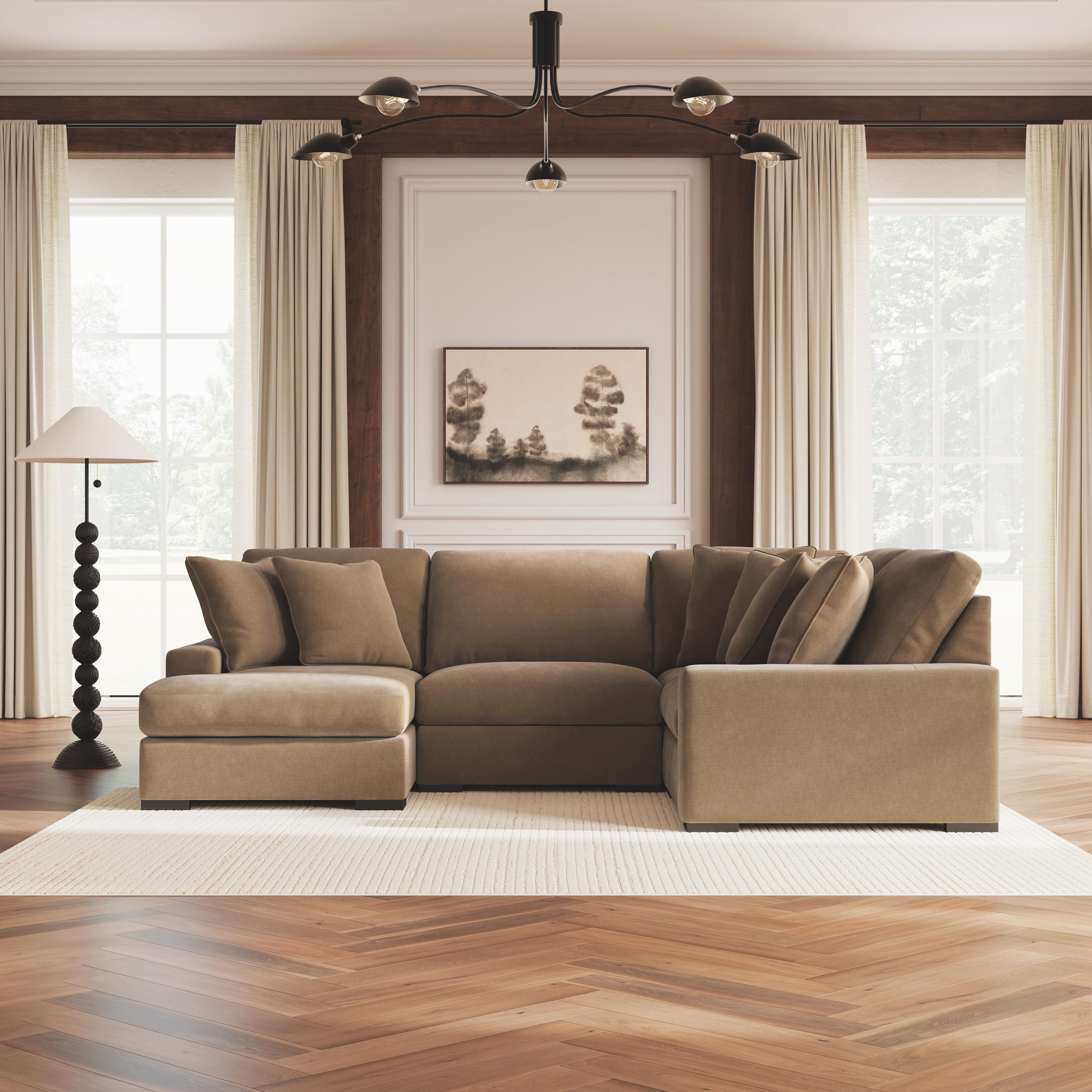 Calden 4-Piece Sectional with Chaise, Sable, large
