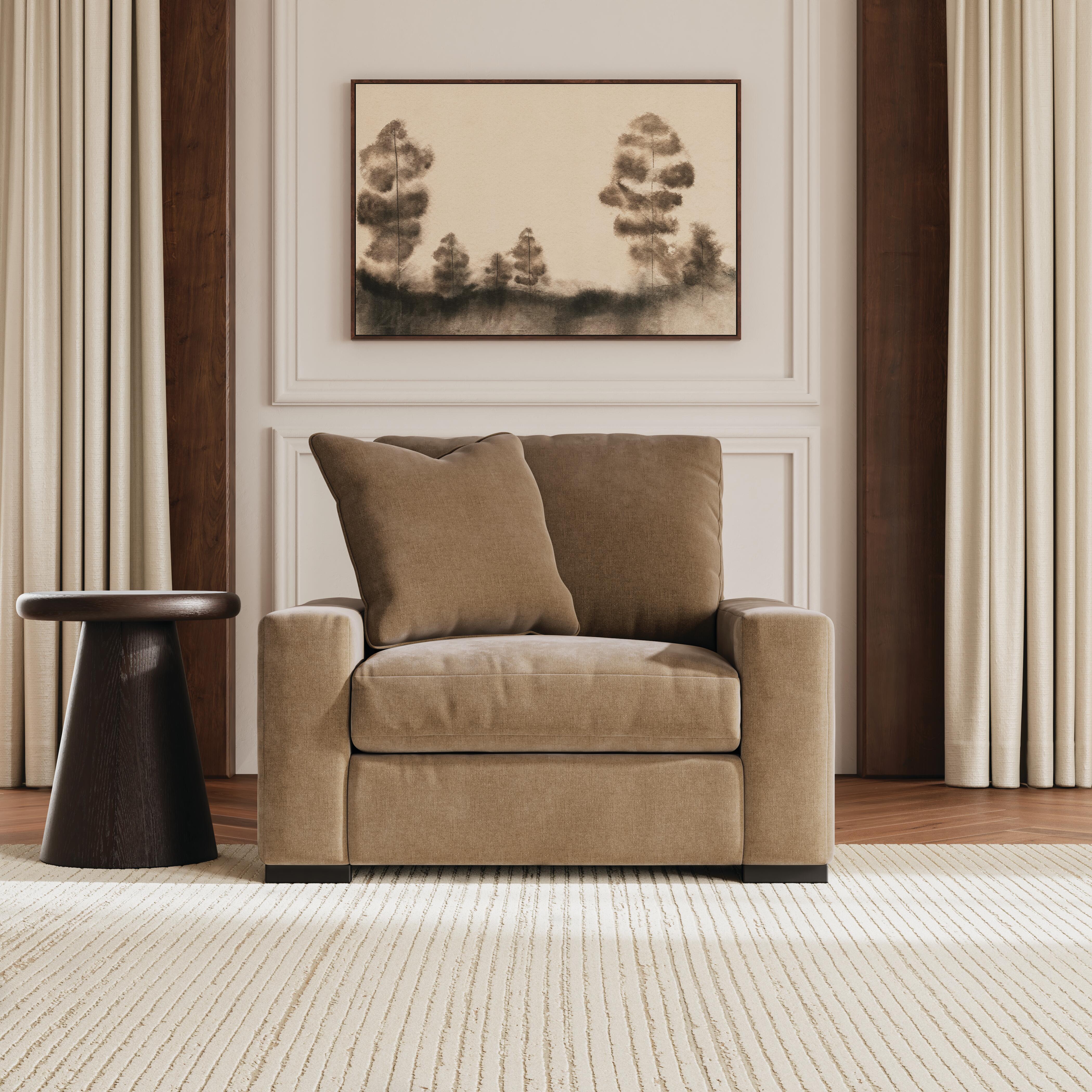 Calden Oversized Chair, Sable, rollover