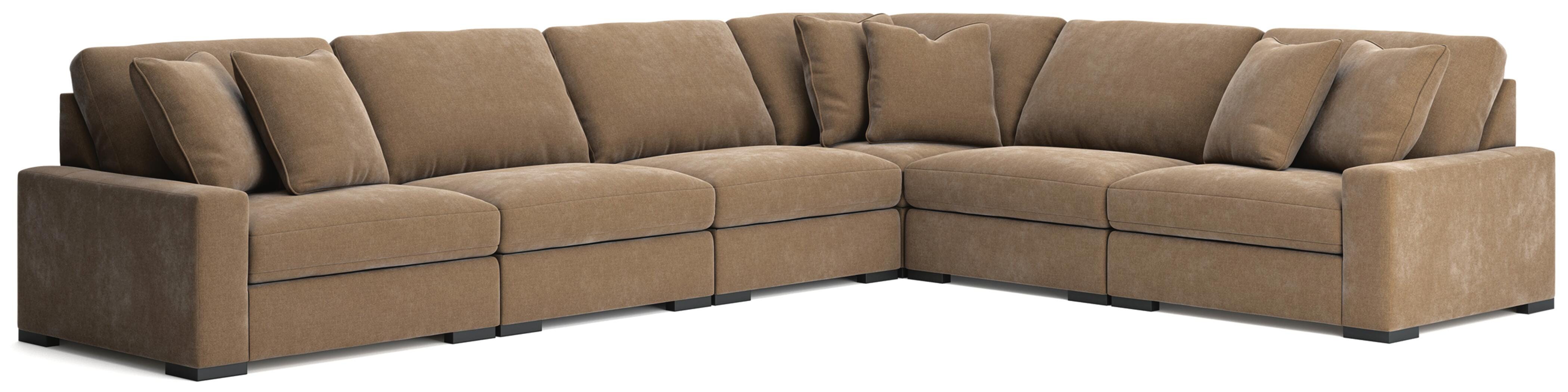 Calden 6-Piece Sectional, Sable, large