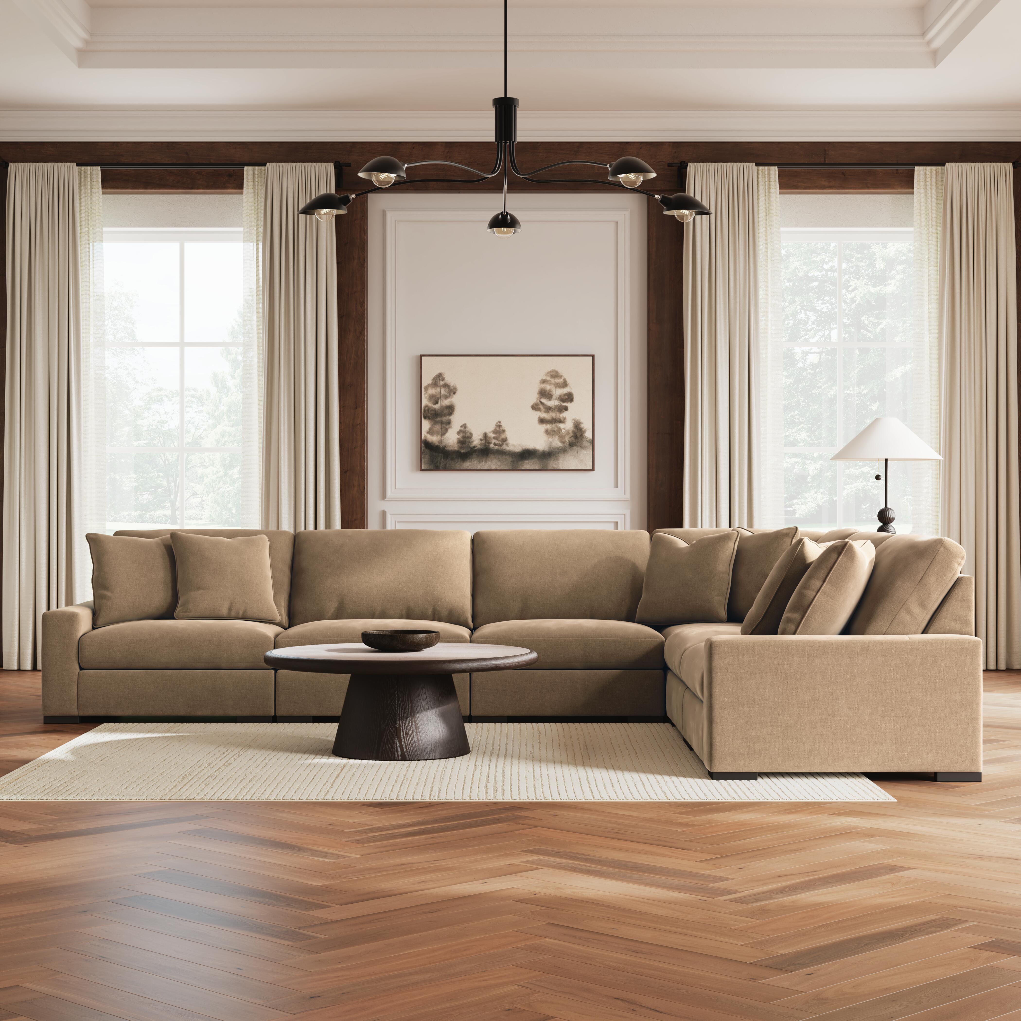 Calden 6-Piece Sectional, Sable, large