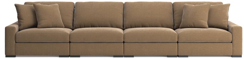 Ashley Luxe Calden Velvet 4-Piece Modular Sectional