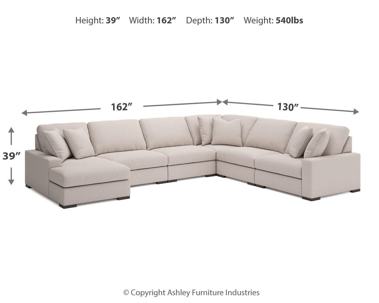 Calden 6-Piece Sectional with Chaise - image 7