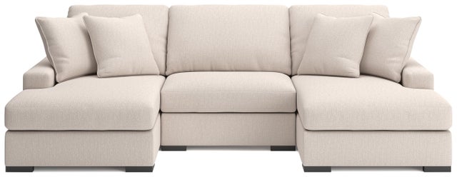 Ashley Luxe Calden Boucle 3-Piece Modular Sectional with Double Chaise
