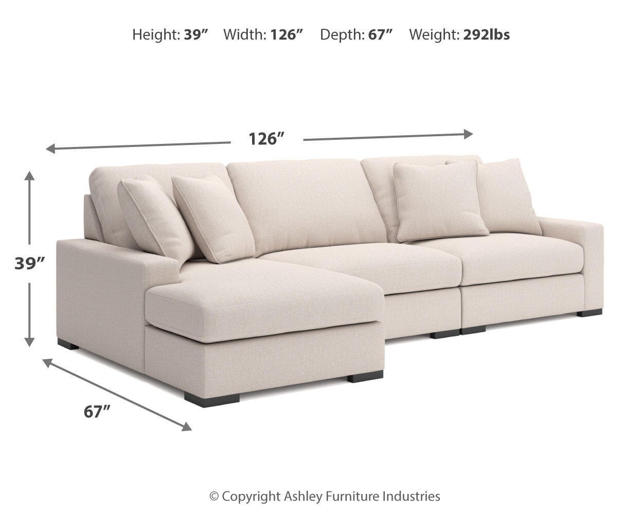 Calden 3-Piece Sectional with Chaise - image 8