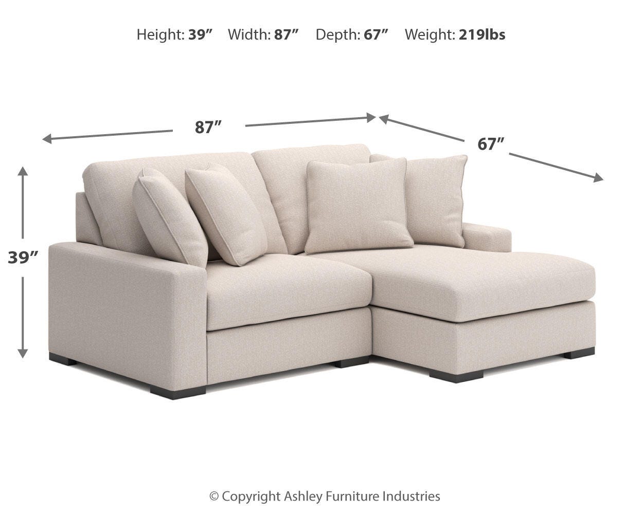 Calden 2-Piece Sectional with Chaise - image 6