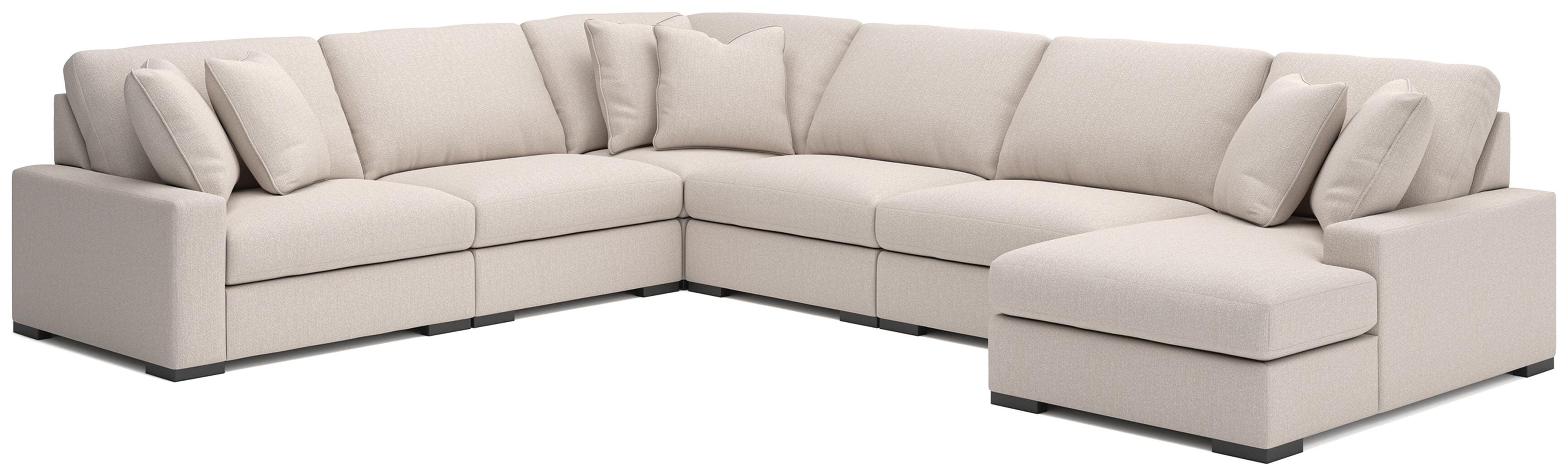 Calden 6-Piece Sectional with Chaise, Oyster, large