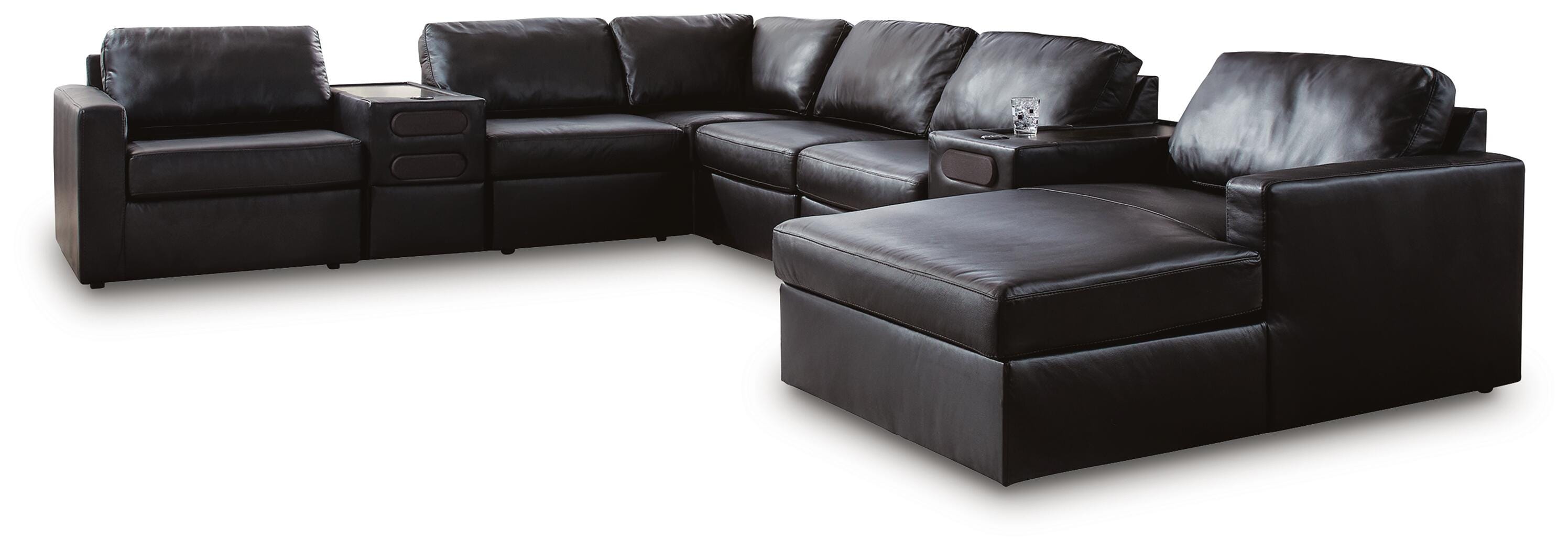 ModMax II 8-Piece Sectional with Chaise and Audio Consoles - image 2