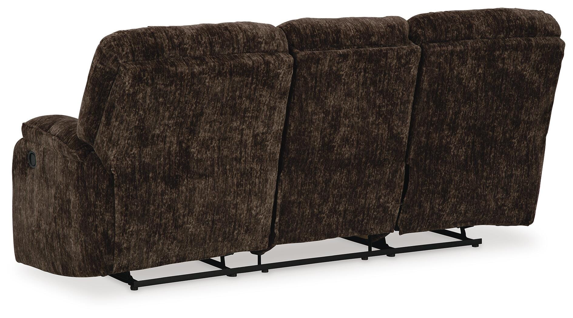 Soundwave Reclining Sofa with Drop Down Table - image 7