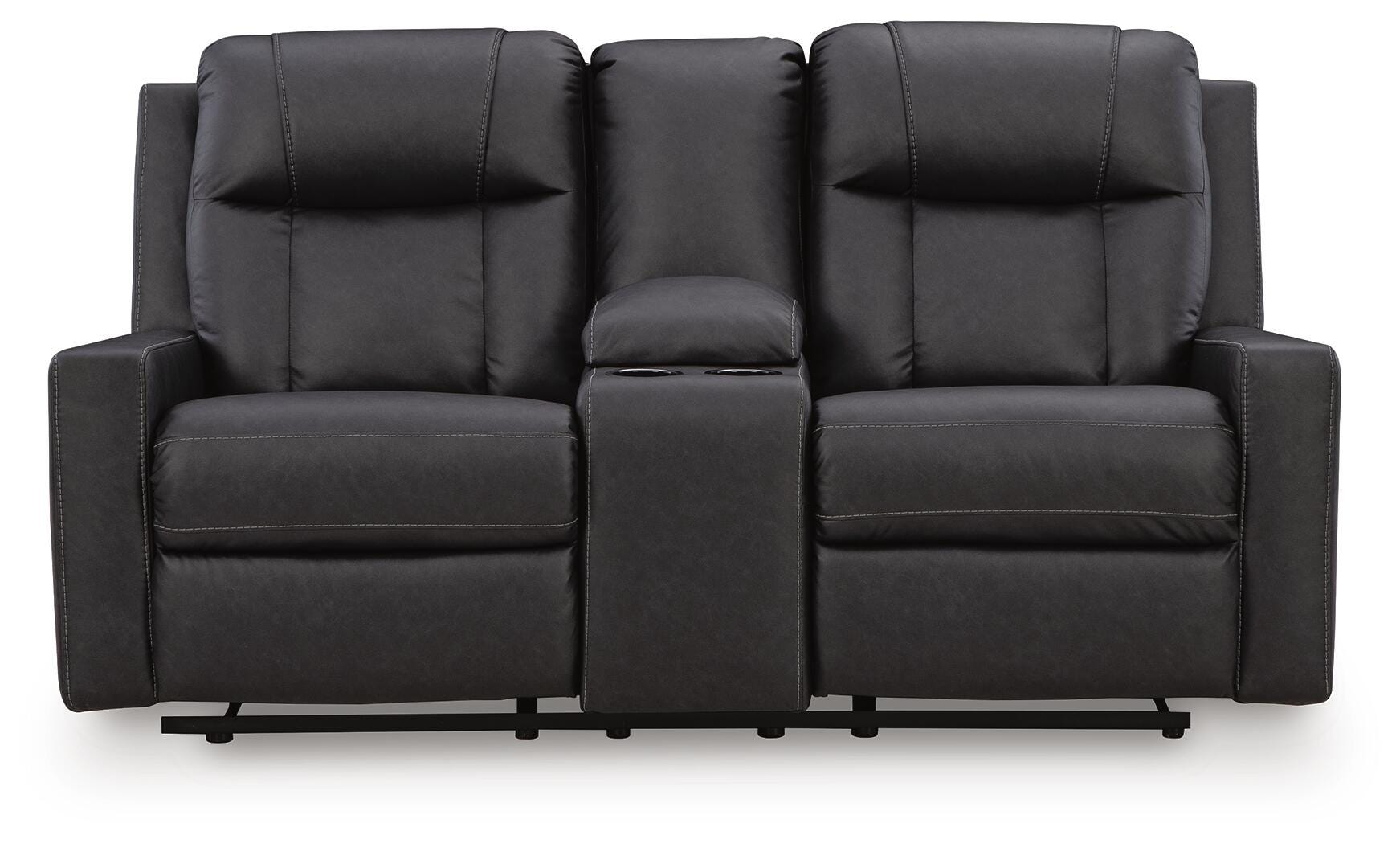 Mackmenville Reclining Loveseat with Console - image 4