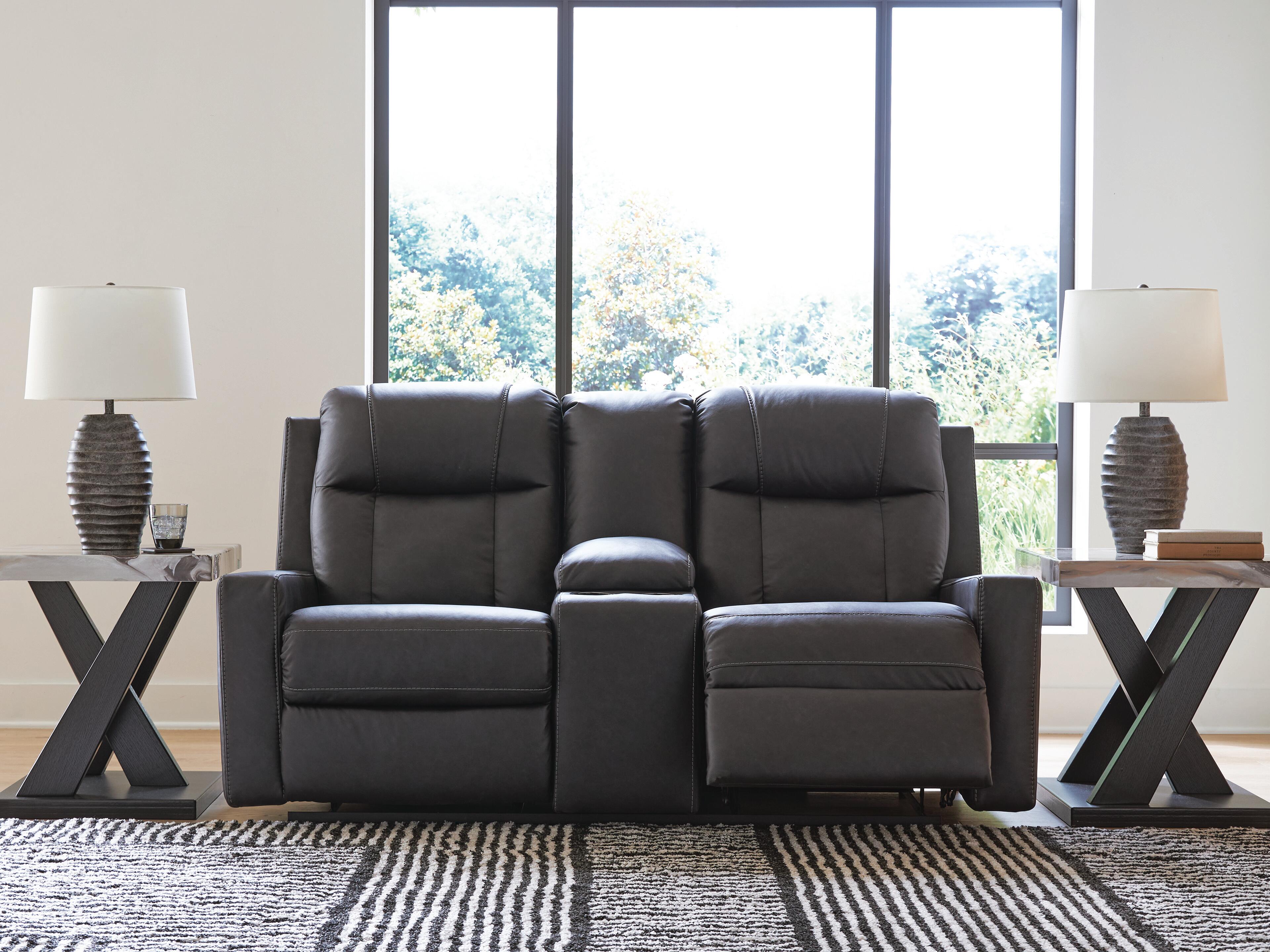 Mackmenville Reclining Loveseat with Console - image 6