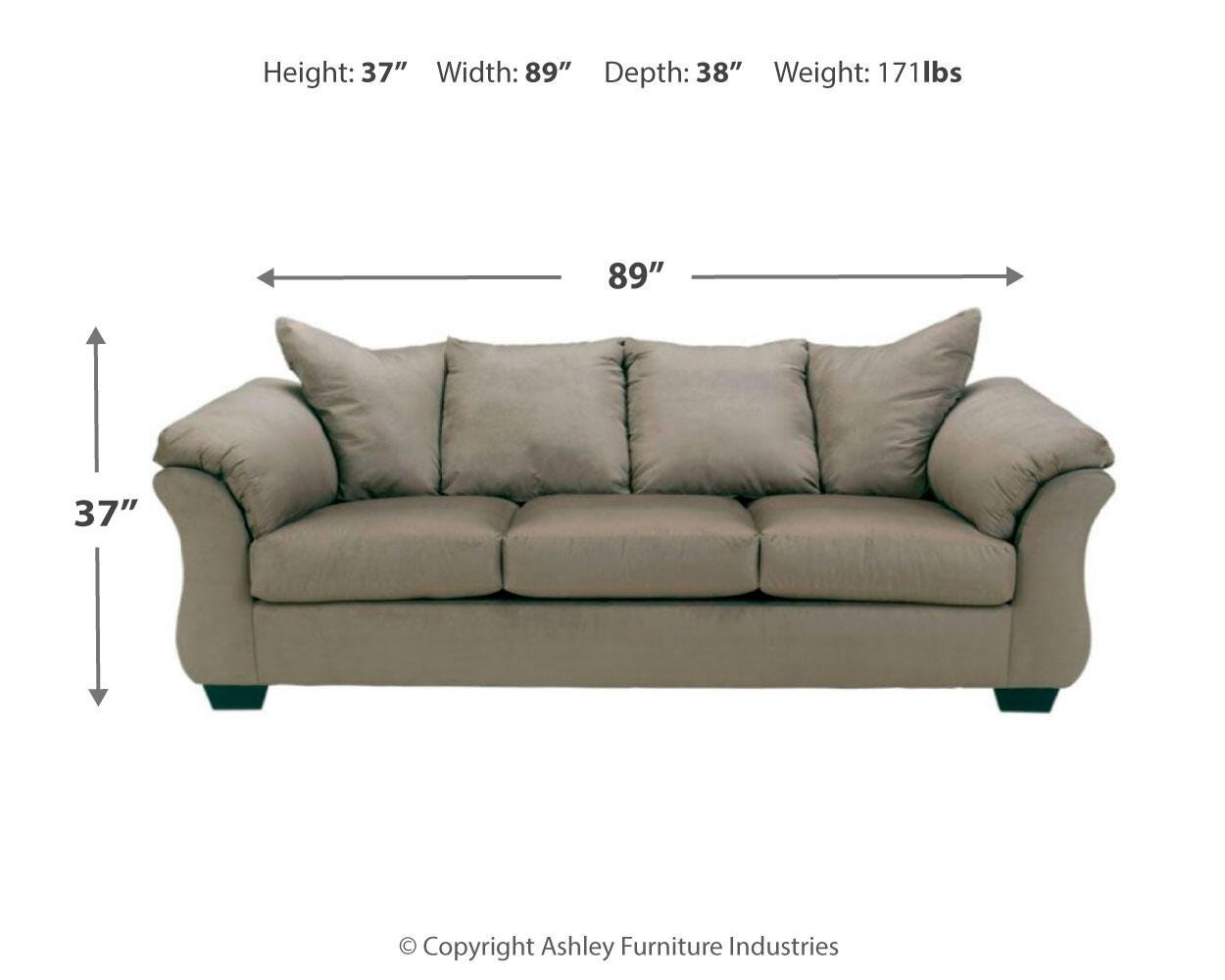 Darcy Sofa, Loveseat and Recliner, Cobblestone, large