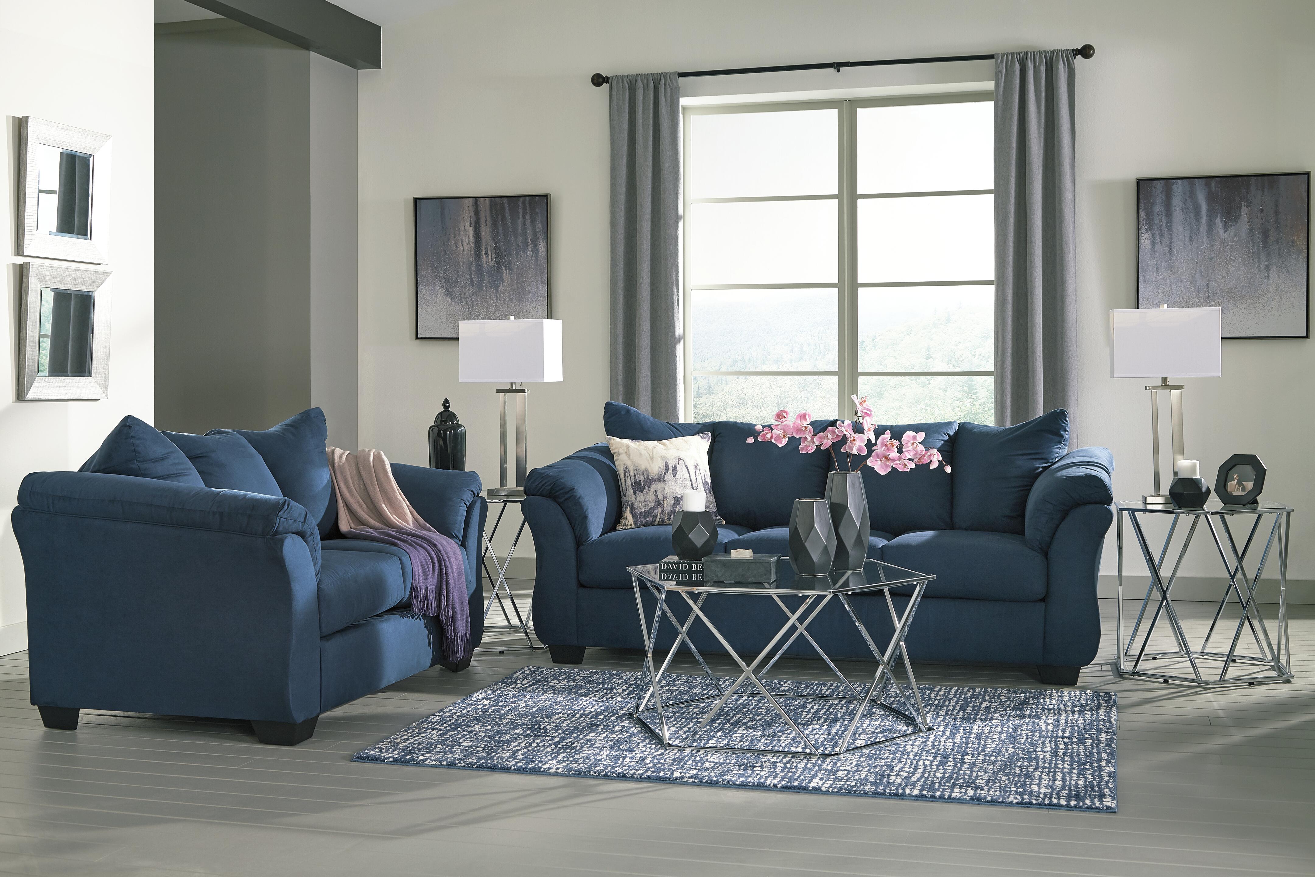 Darcy Full Sofa Sleeper, Blue, large