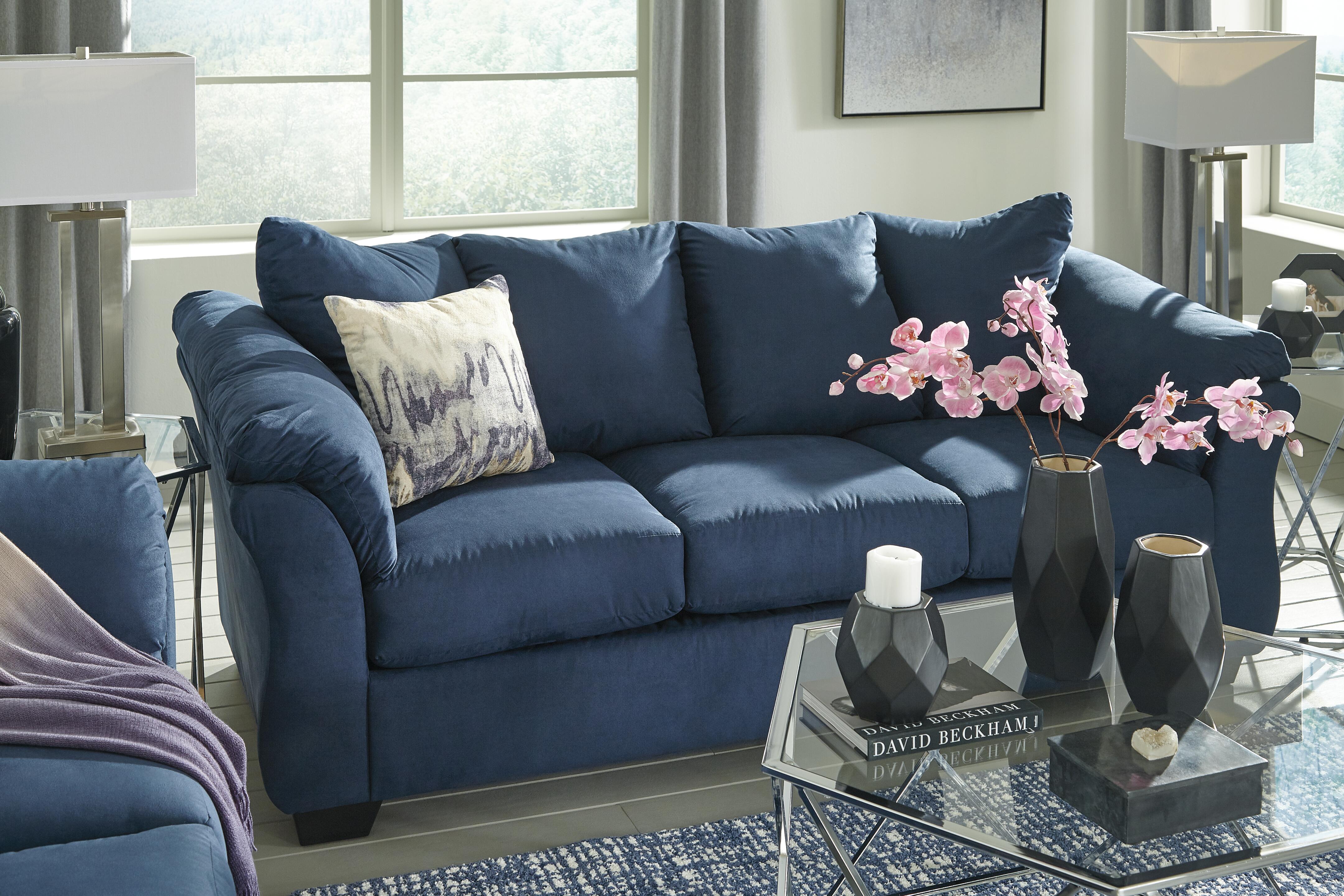 Darcy Full Sofa Sleeper, Blue, large