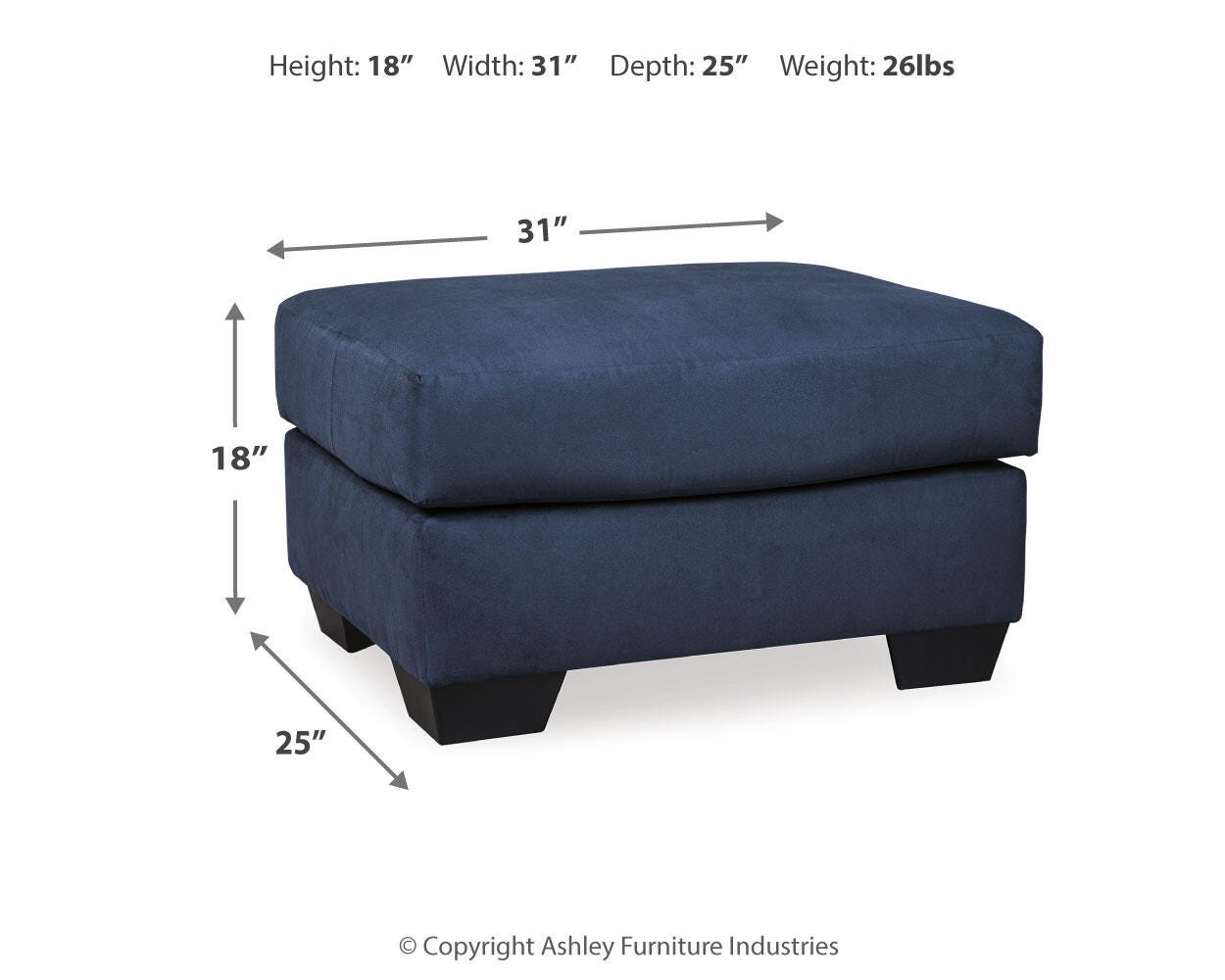 Darcy Ottoman | Ashley