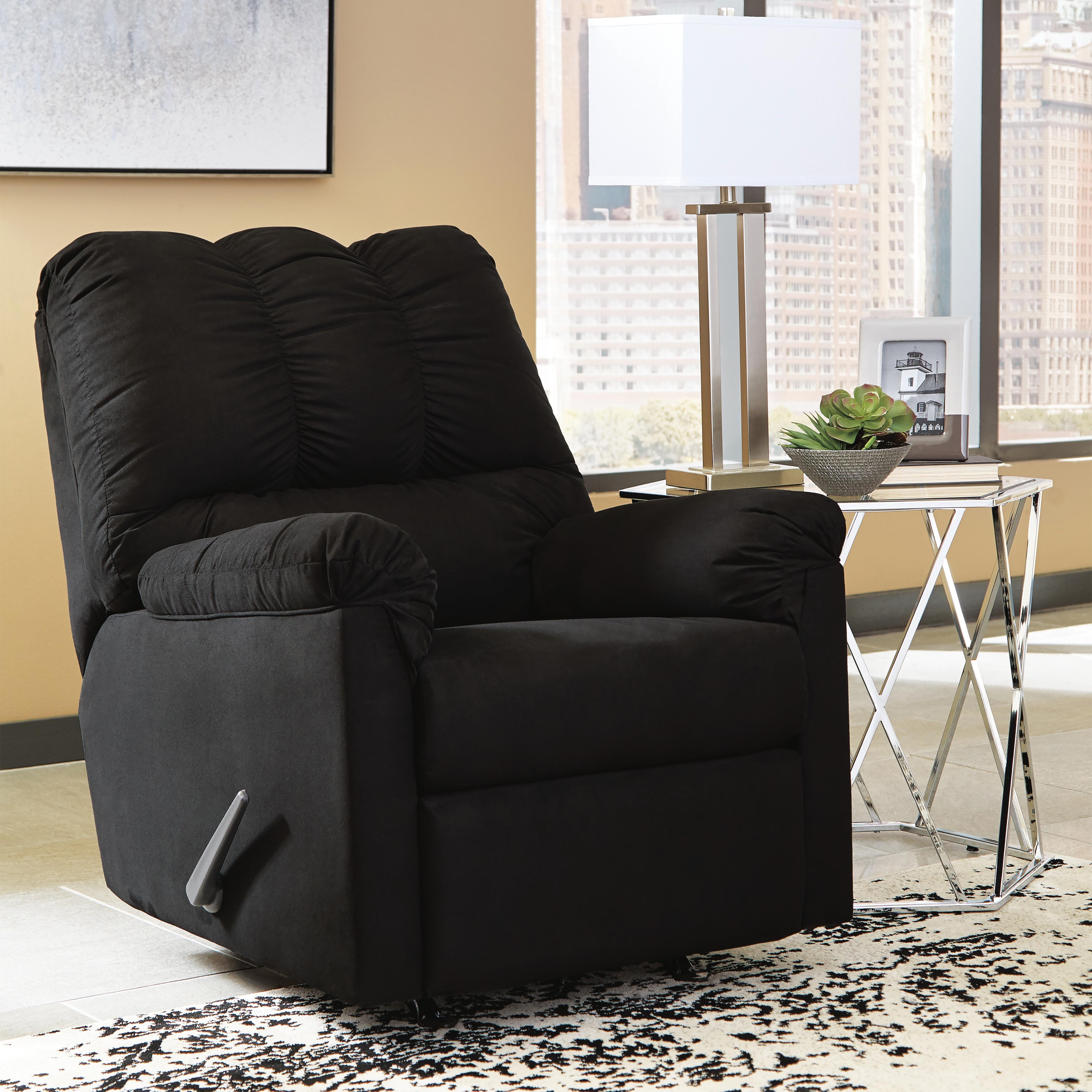 Darcy Recliner, Black, large