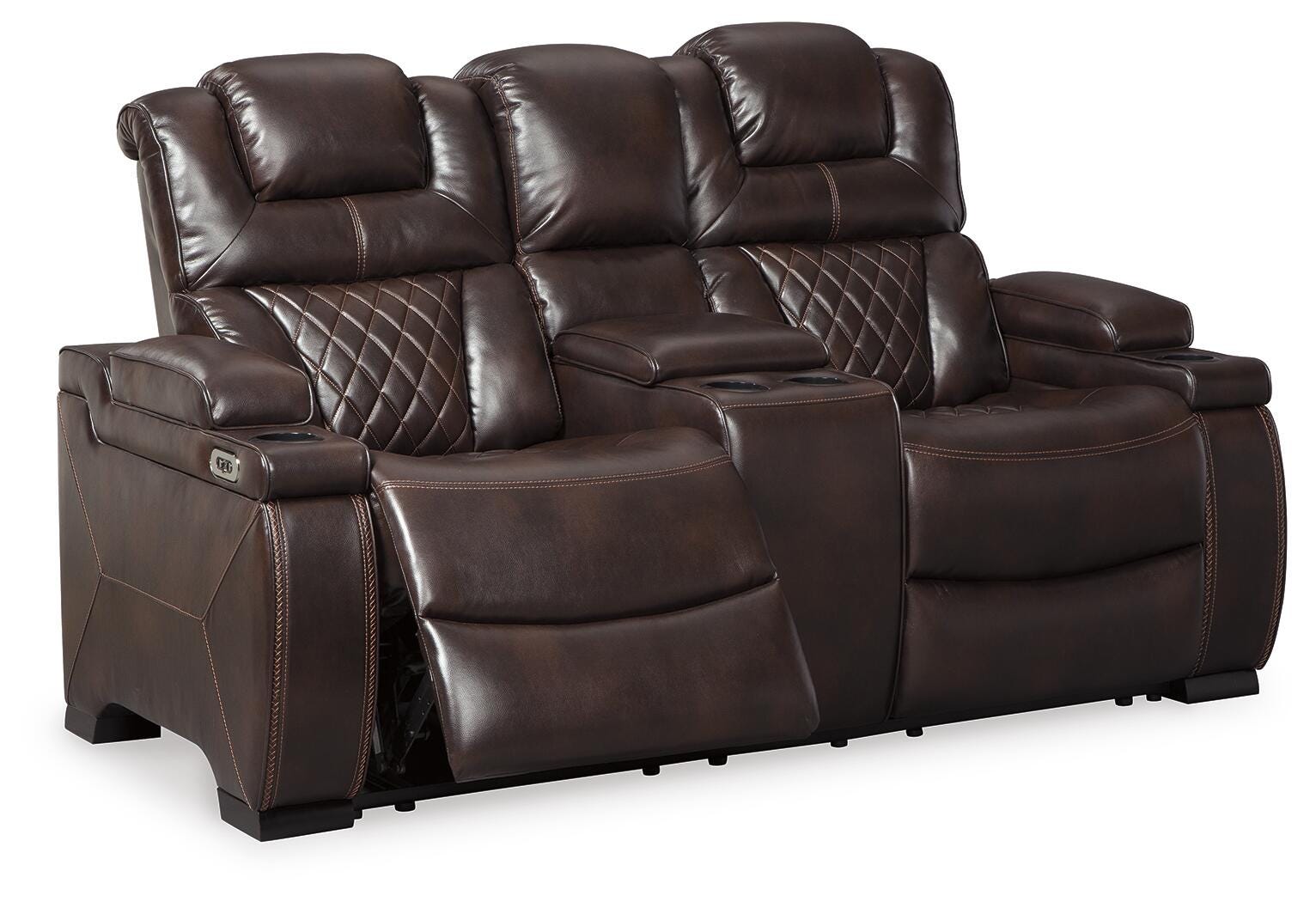 Warnerton Power Reclining Loveseat with Console - image 3