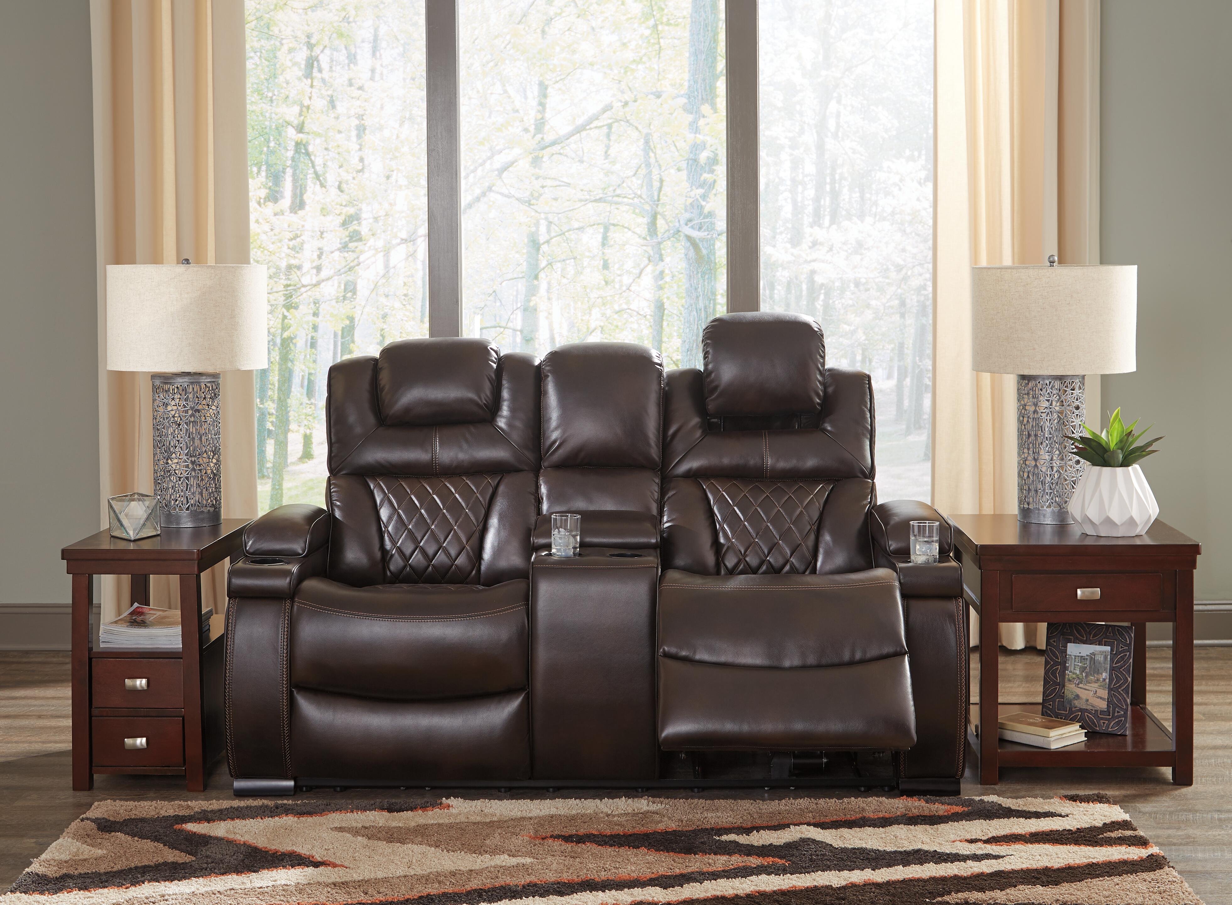 Warnerton Power Reclining Loveseat with Console - image 6