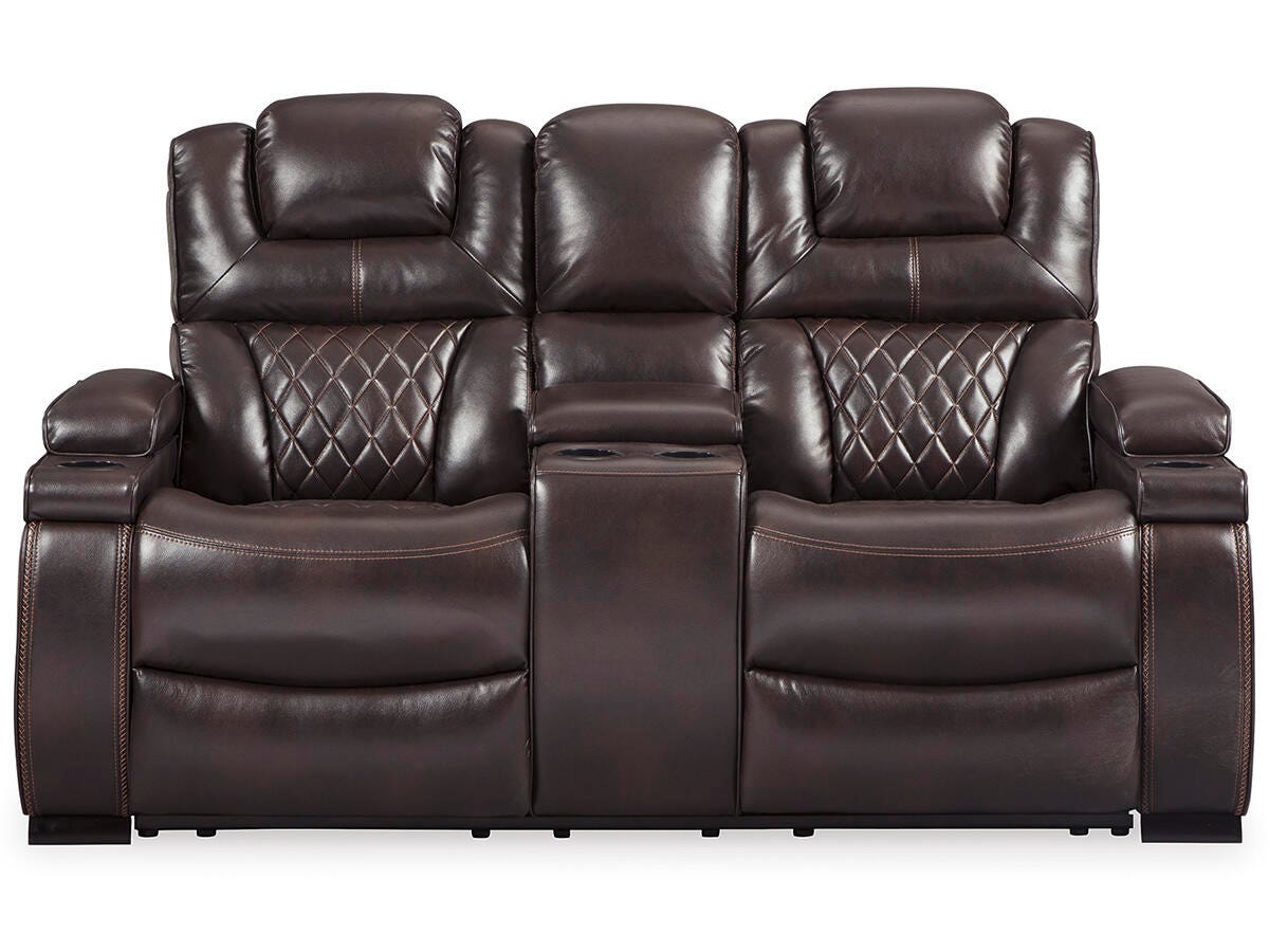 Warnerton Power Reclining Loveseat with Console - image 2