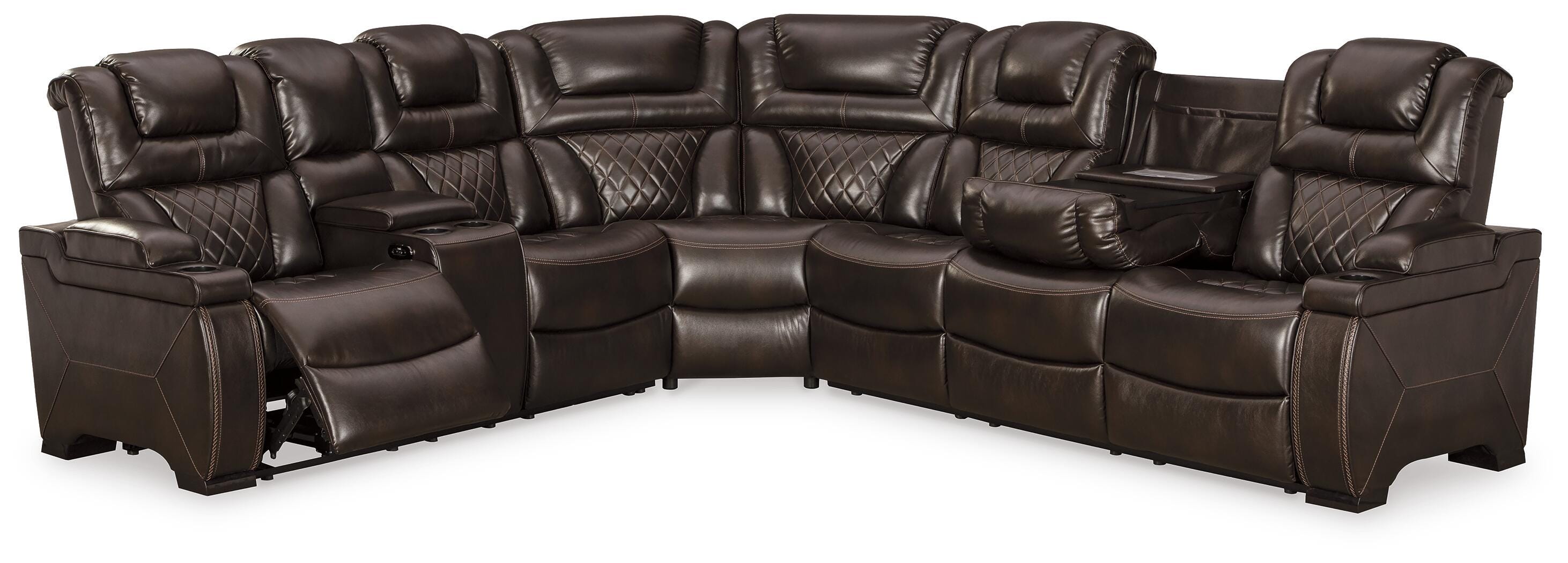 Warnerton 3-Piece Power Reclining Sectional - image 3