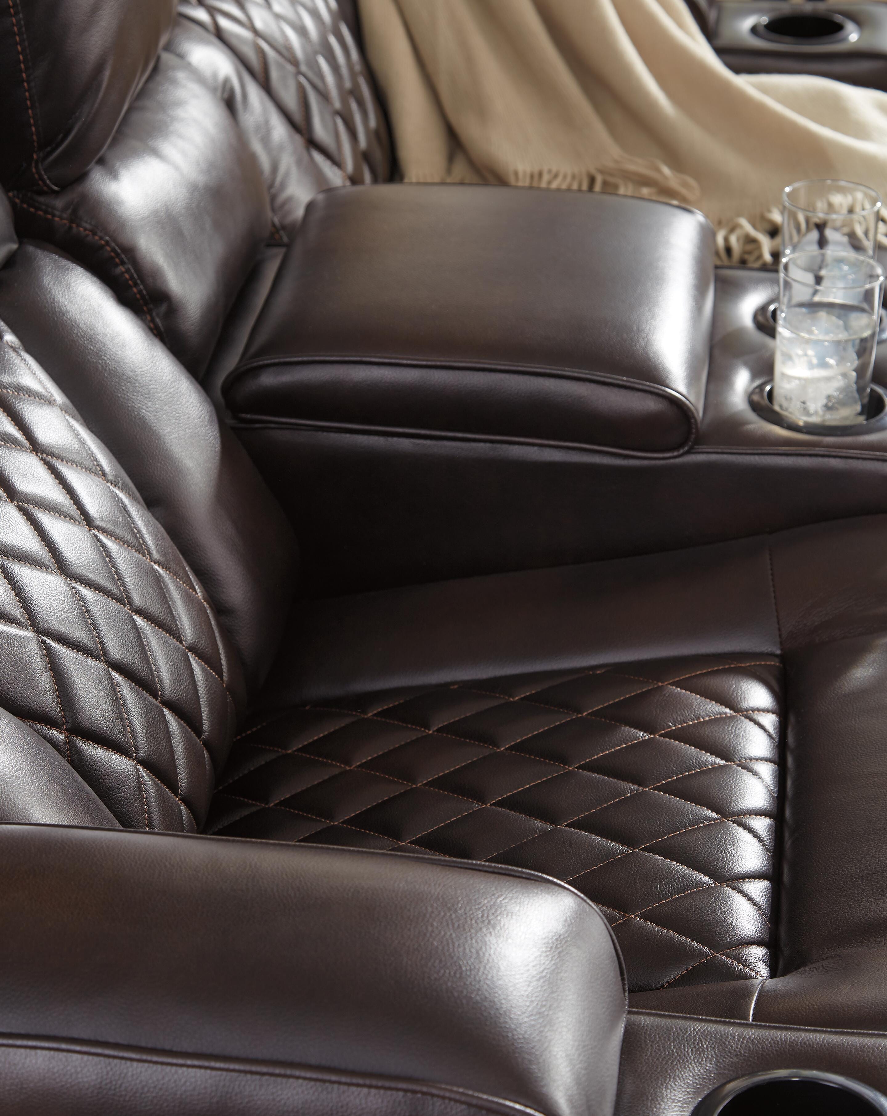 Warnerton Power Reclining Loveseat with Console - image 7