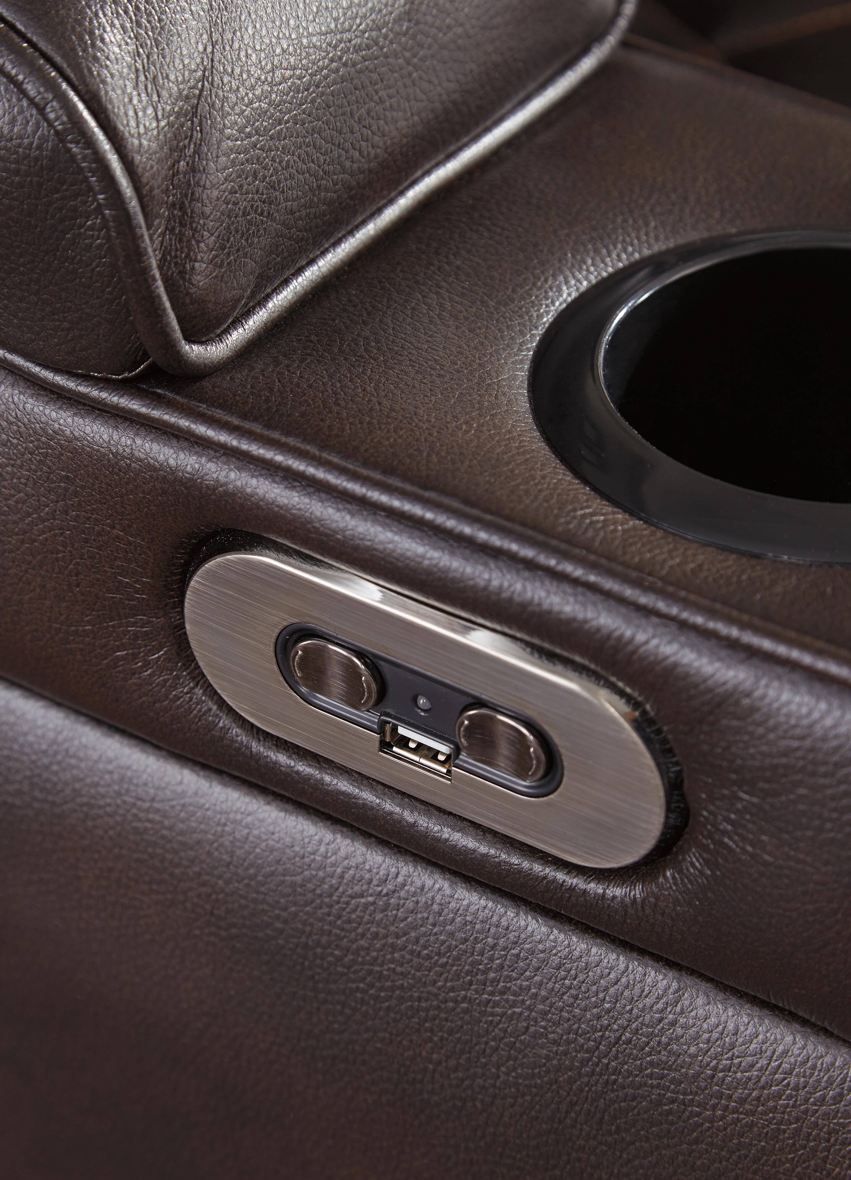 Warnerton Power Reclining Loveseat with Console - image 8