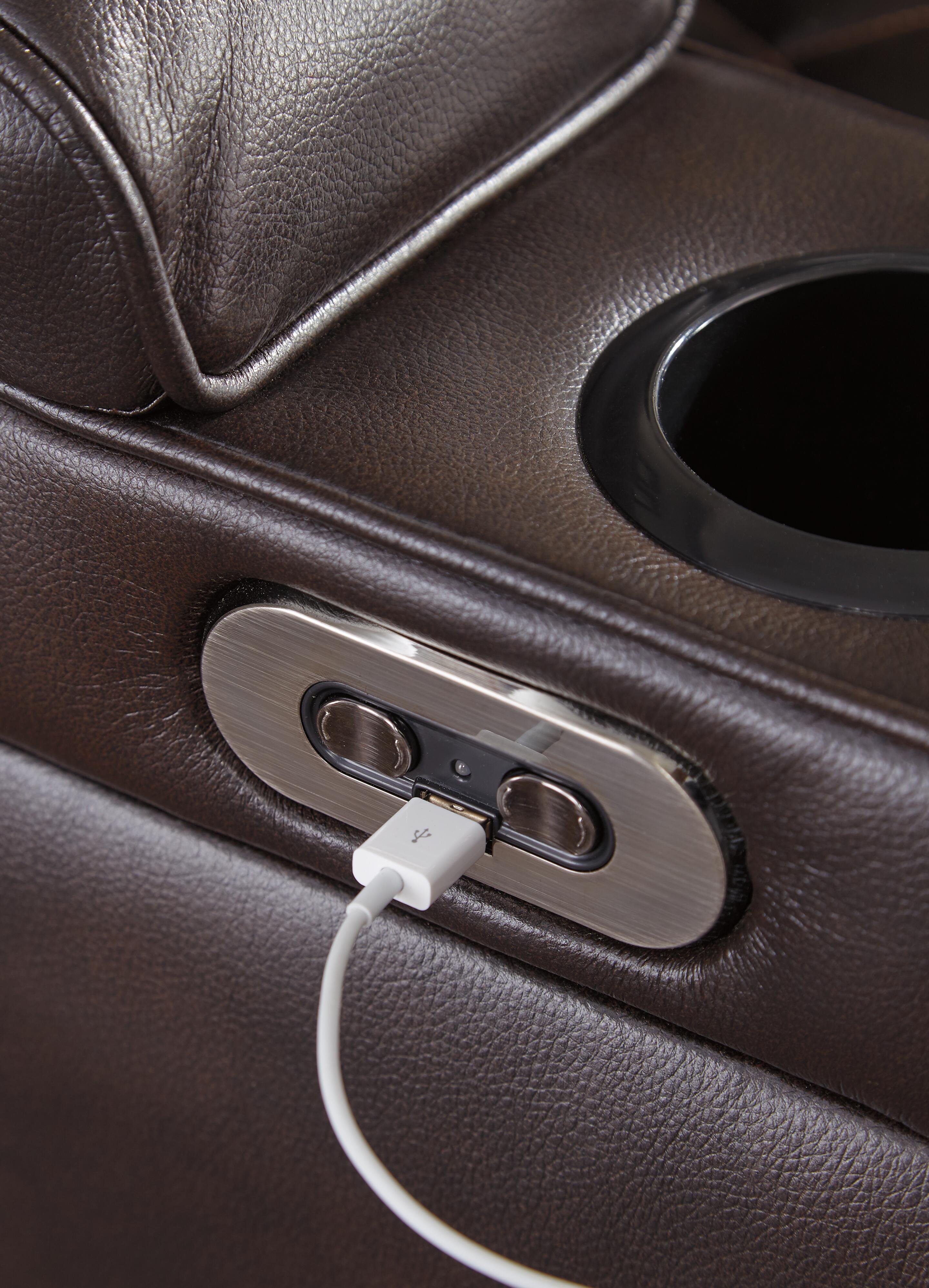 Warnerton Power Reclining Loveseat with Console - image 9