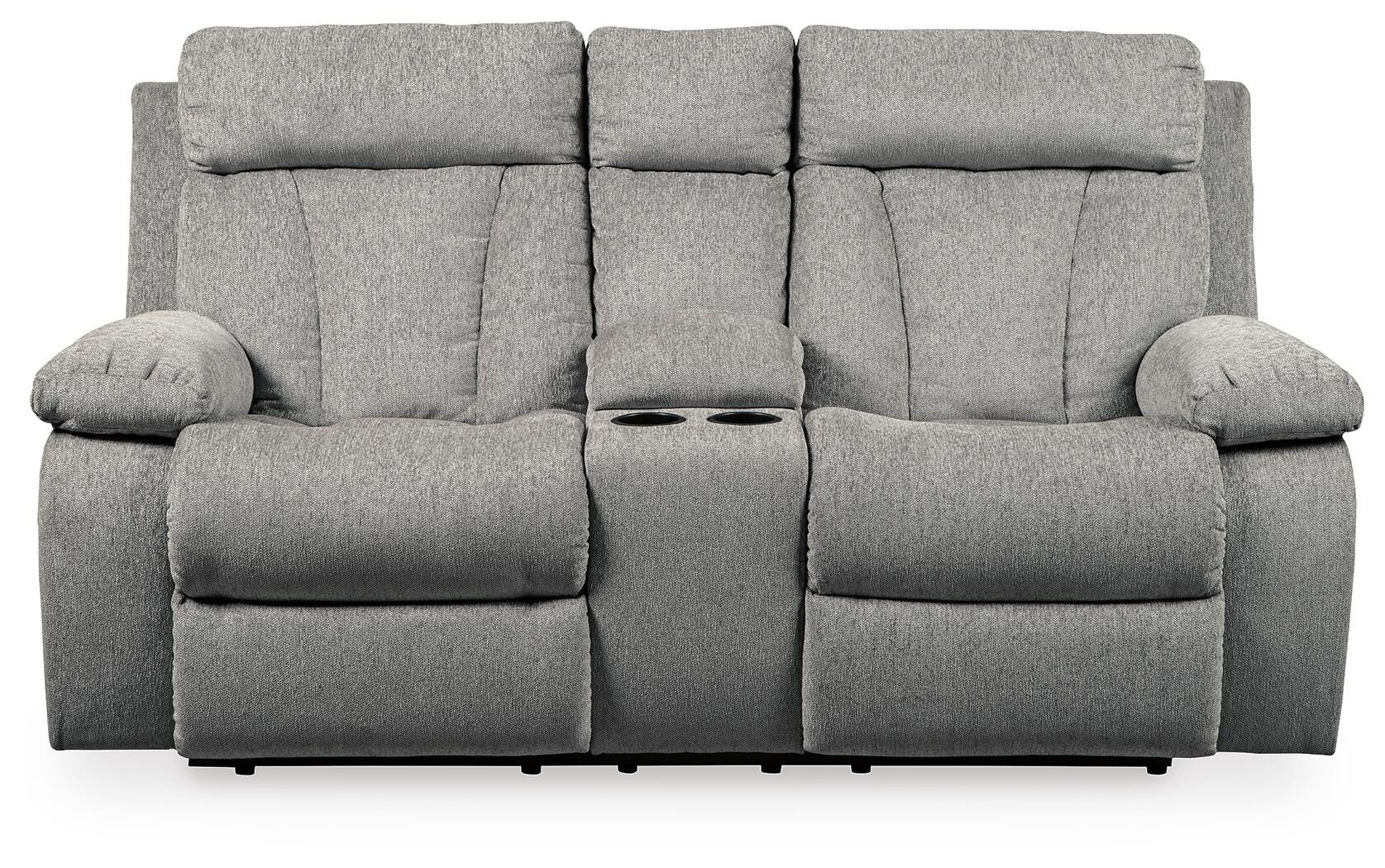 Mitchiner Reclining Loveseat with Console, , large