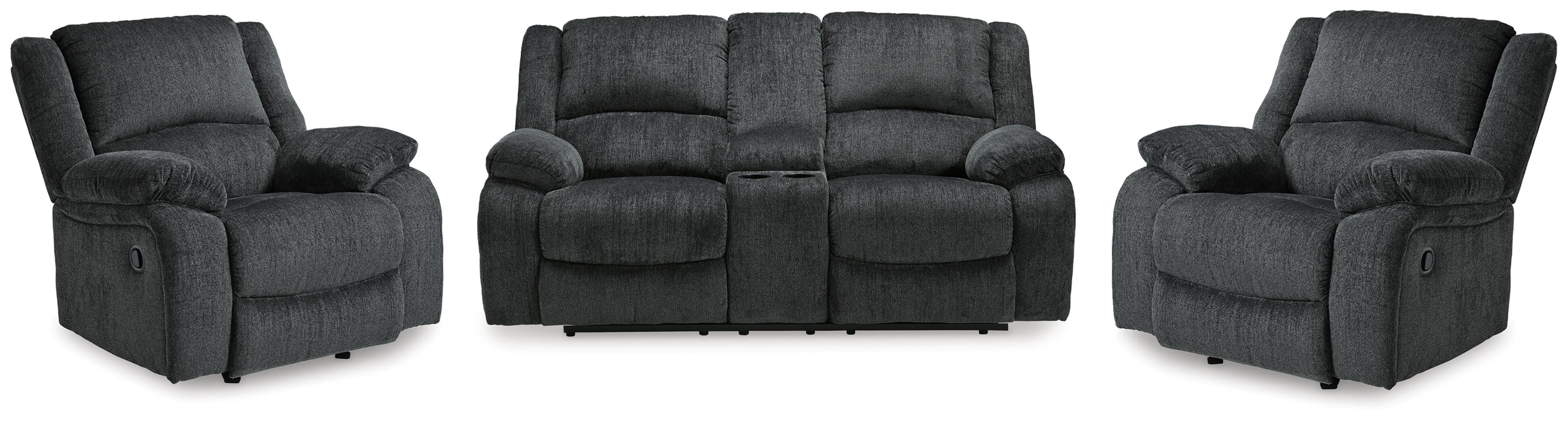 Draycoll Reclining Loveseat and 2 Recliners - image 1