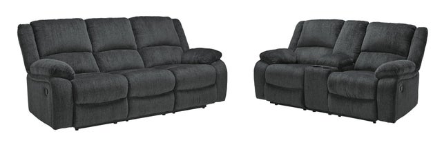 Draycoll Manual Reclining Sofa and Loveseat