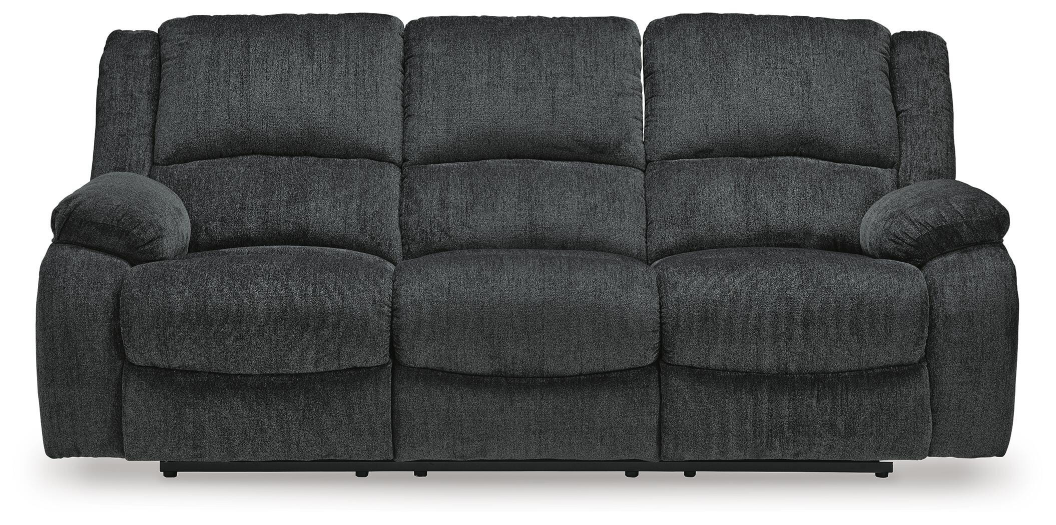 Draycoll Reclining Sofa, Slate, large