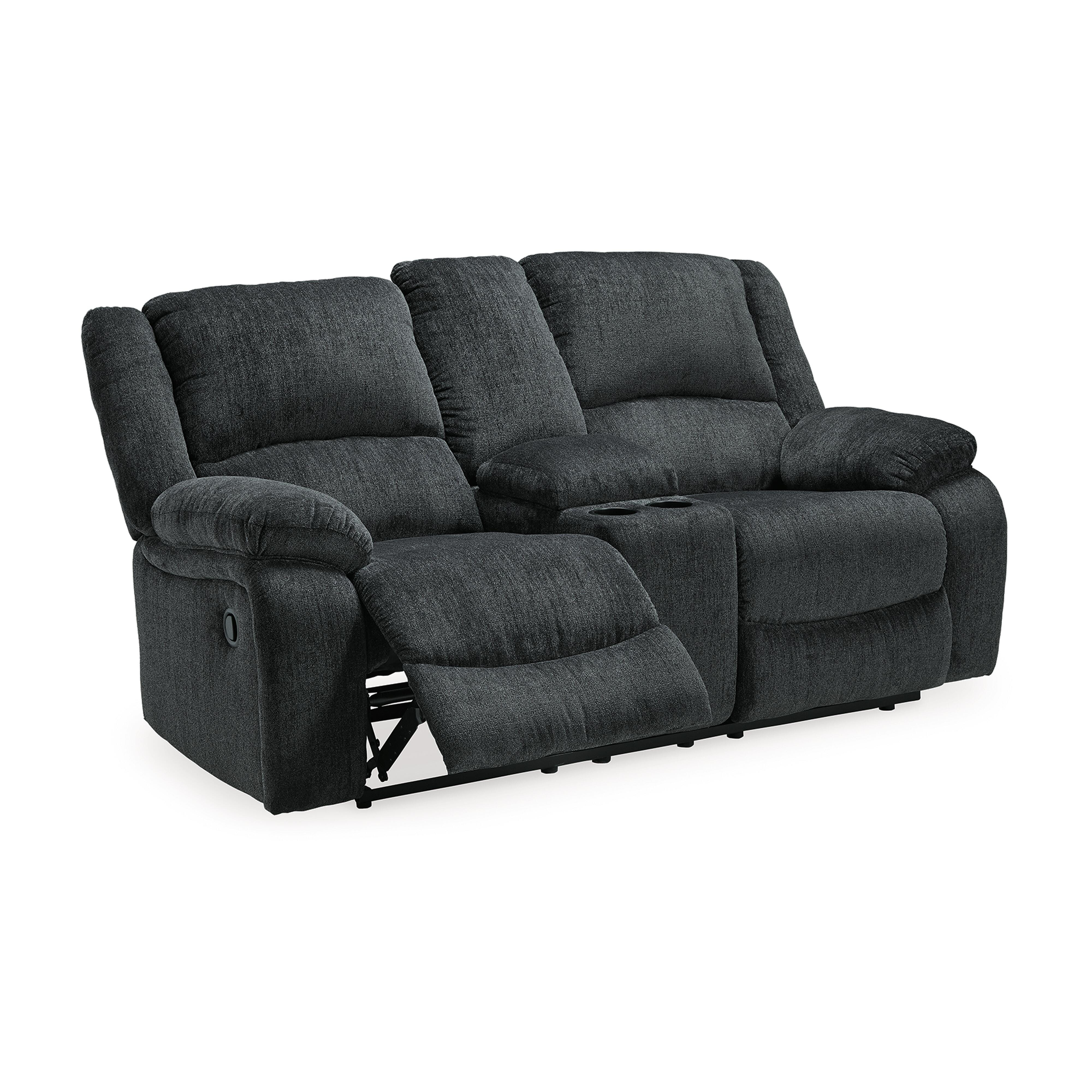 Draycoll Reclining Loveseat with Console - image 4
