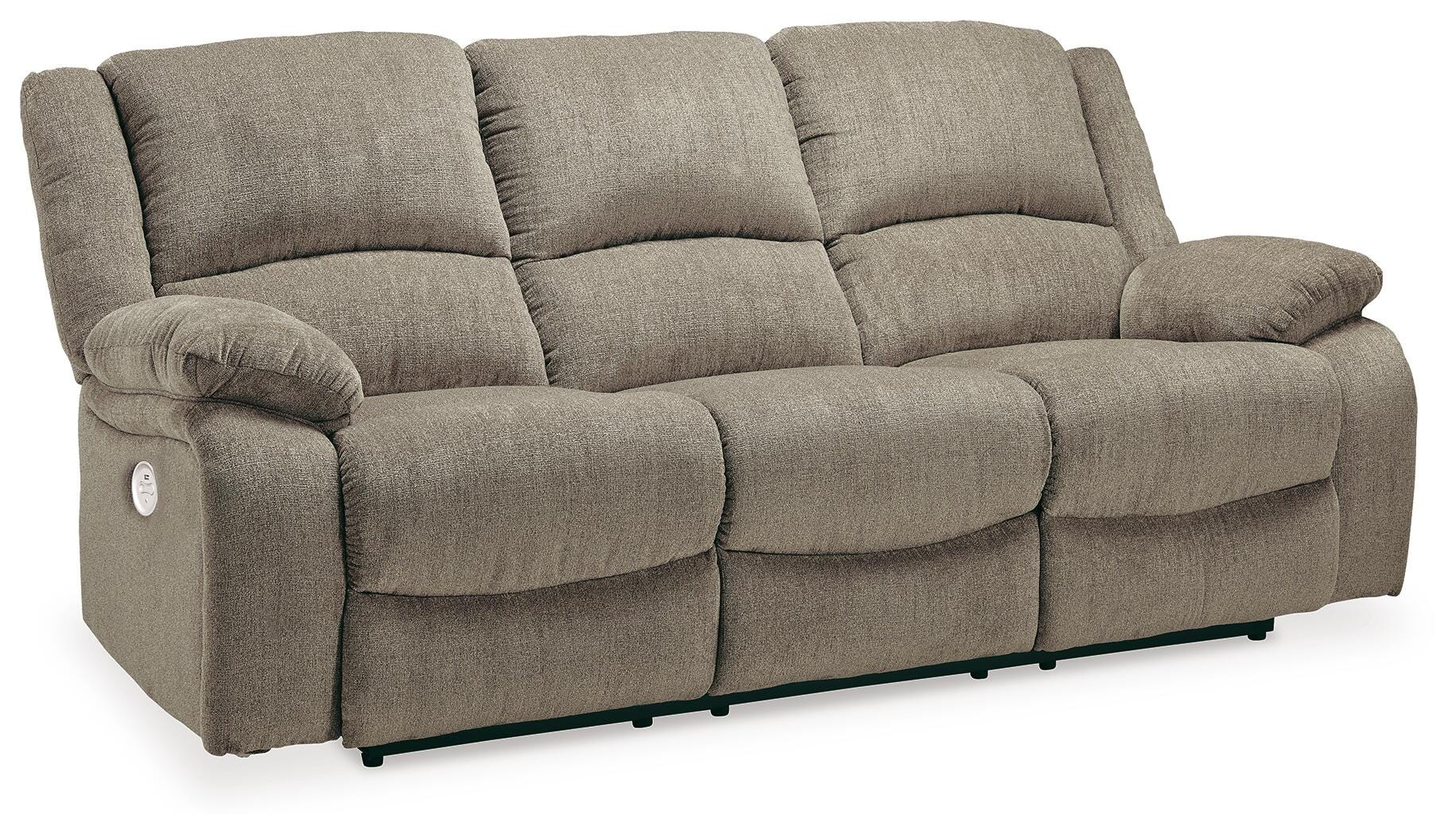 Draycoll Power Reclining Sofa, Pewter, large
