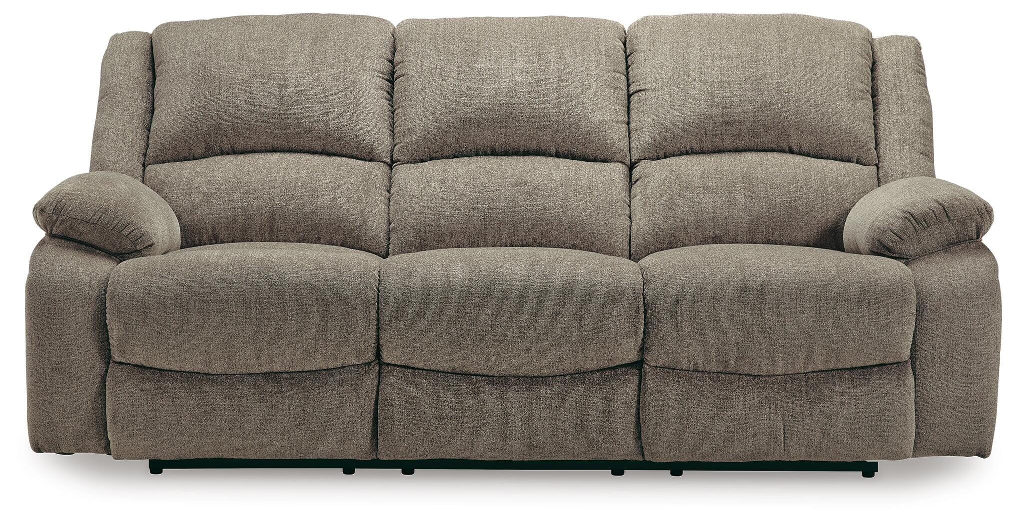 Draycoll Power Reclining Sofa, Pewter, large