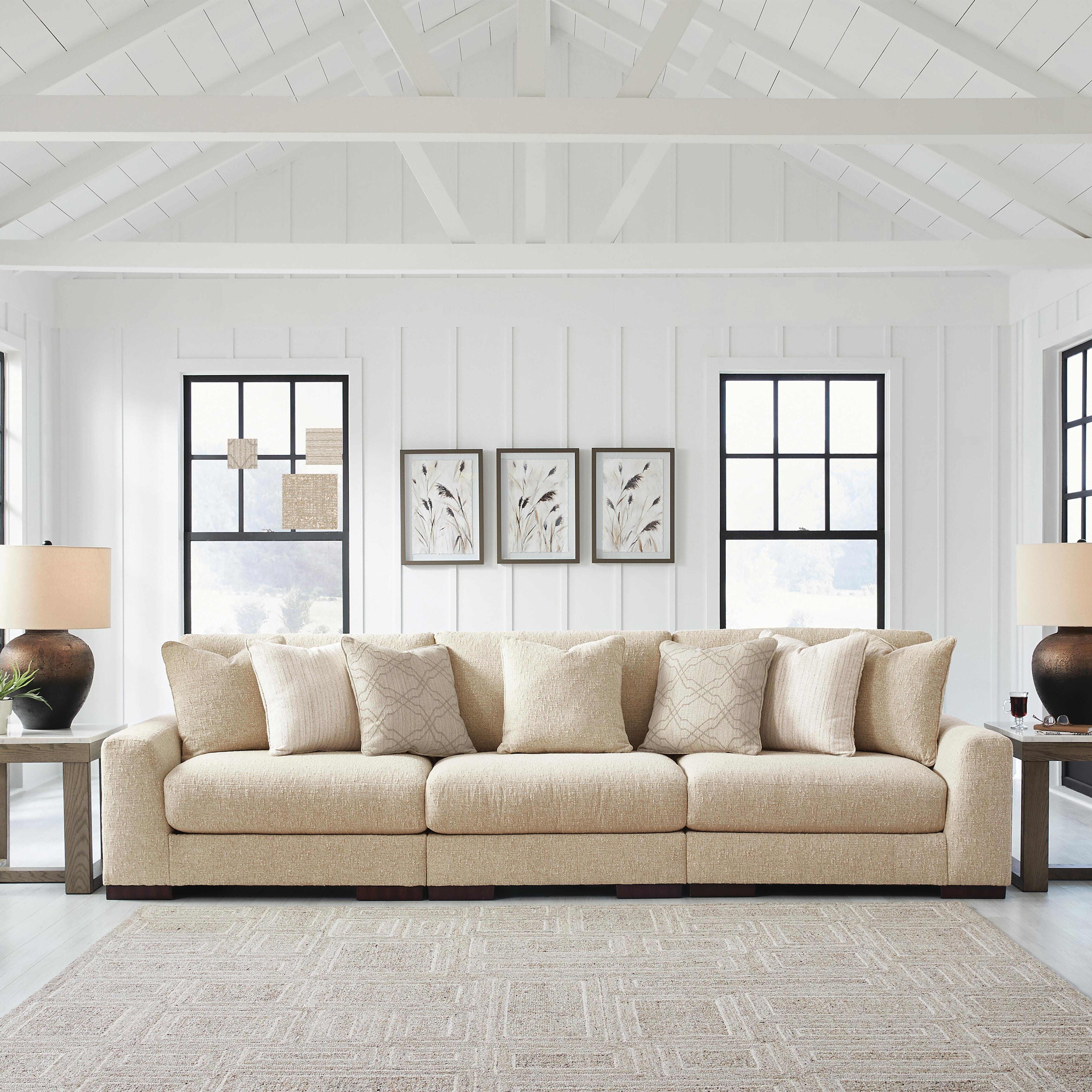 Cavella 3-Piece Next-Gen Nuvella™ Performance Fabric Modular Sofa