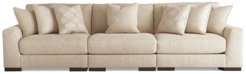 Cavella 3-Piece Next-Gen Nuvella™ Performance Fabric Modular Sofa, Pebble
