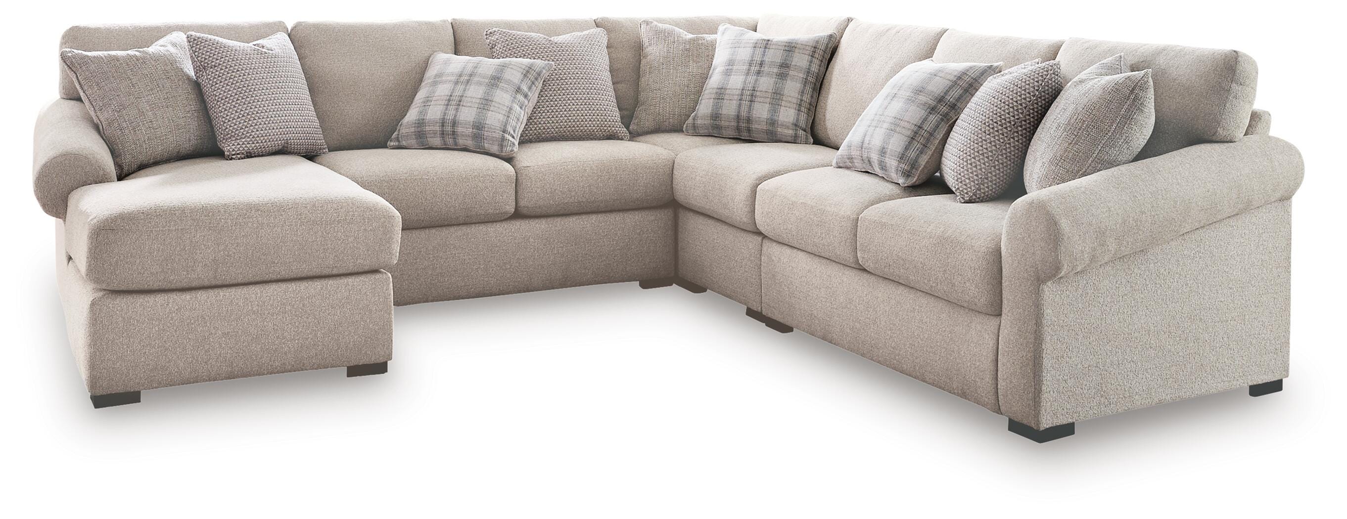 Bridgemont 5-Piece Sectional with Chaise, Stone, large
