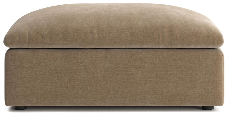 Ashley Luxe Whitehaven Velvet Ottoman