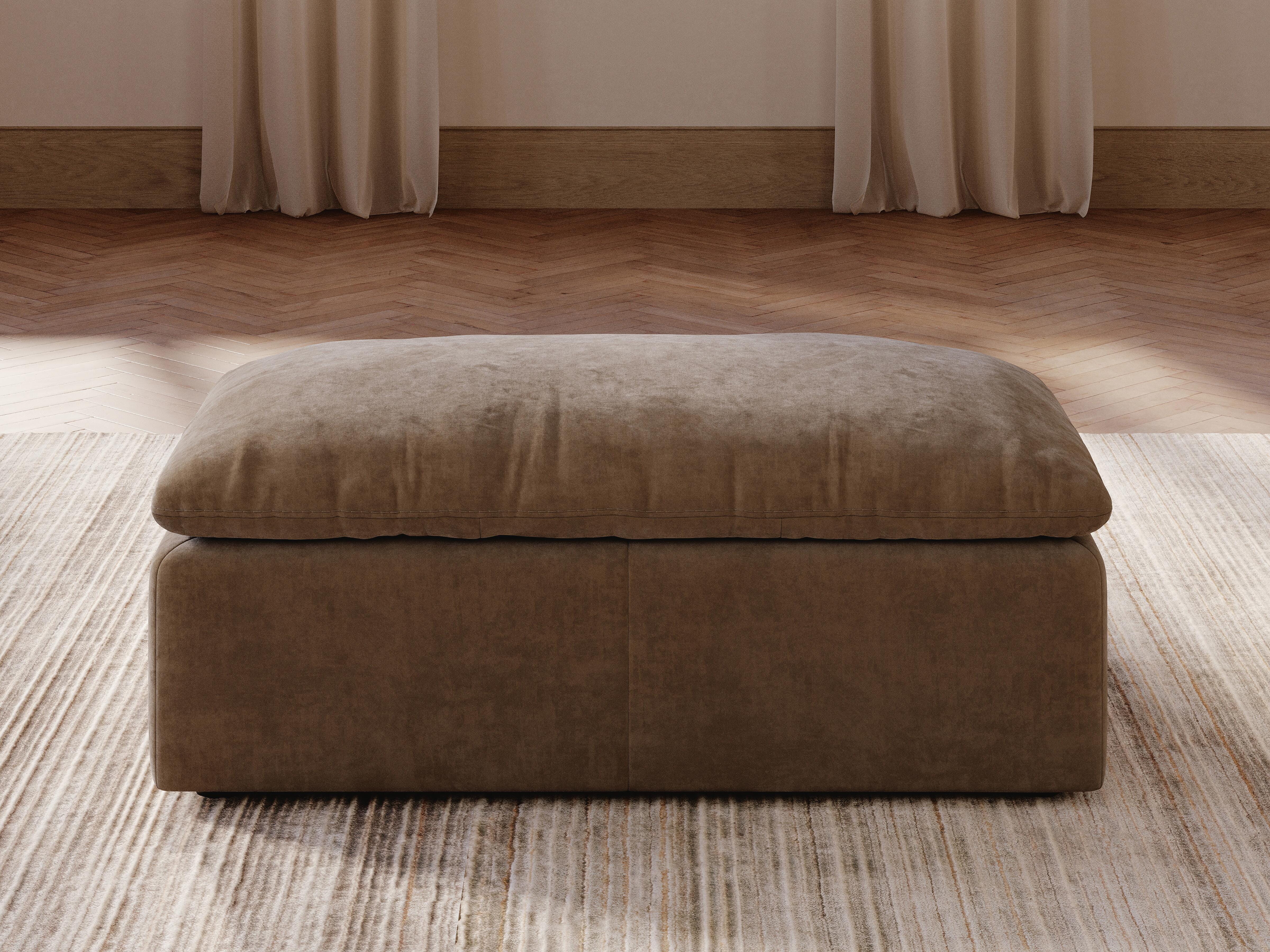 Whitehaven Ottoman, Sable, rollover