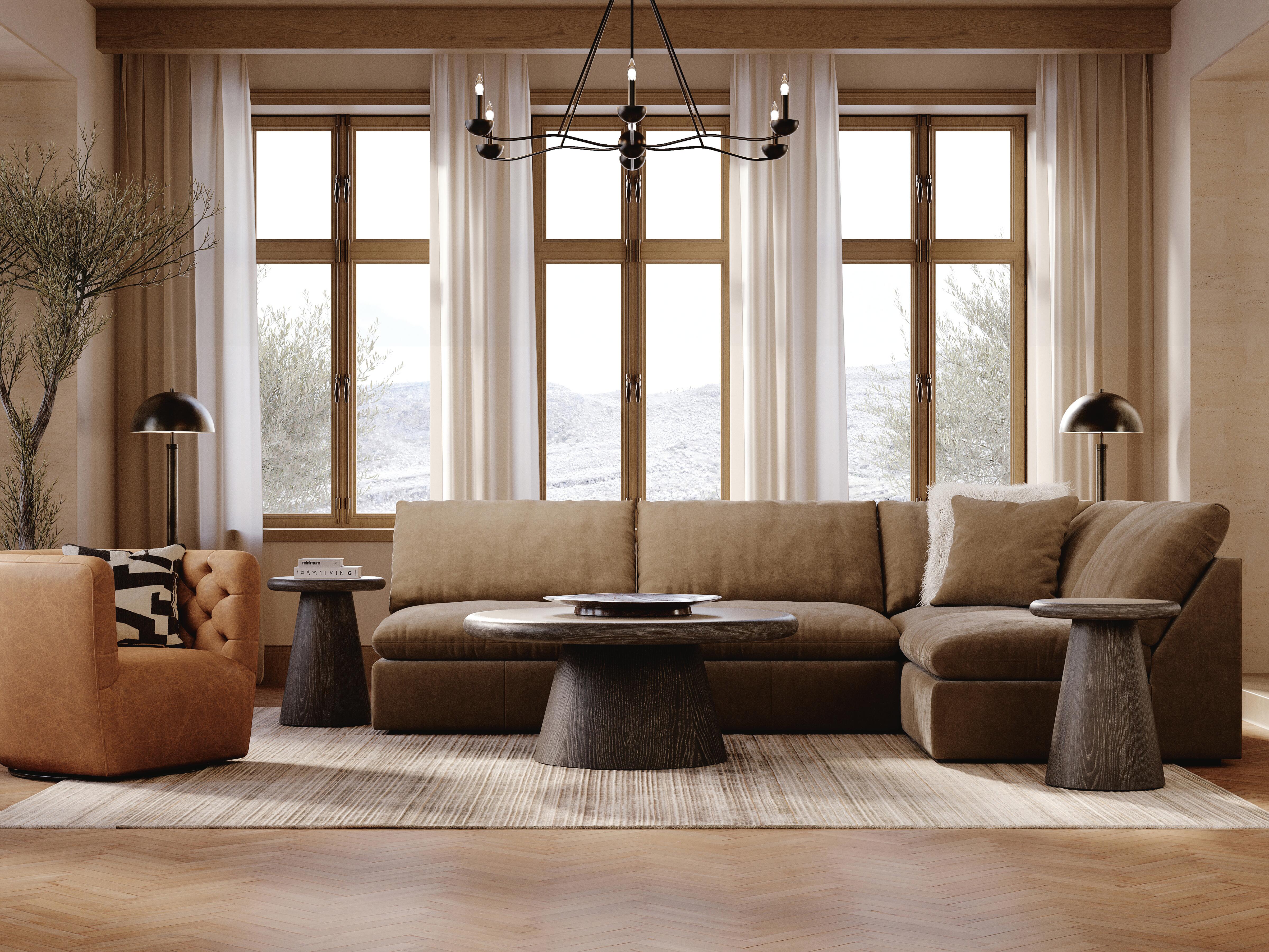 Whitehaven 4-Piece Sectional, Sable, rollover