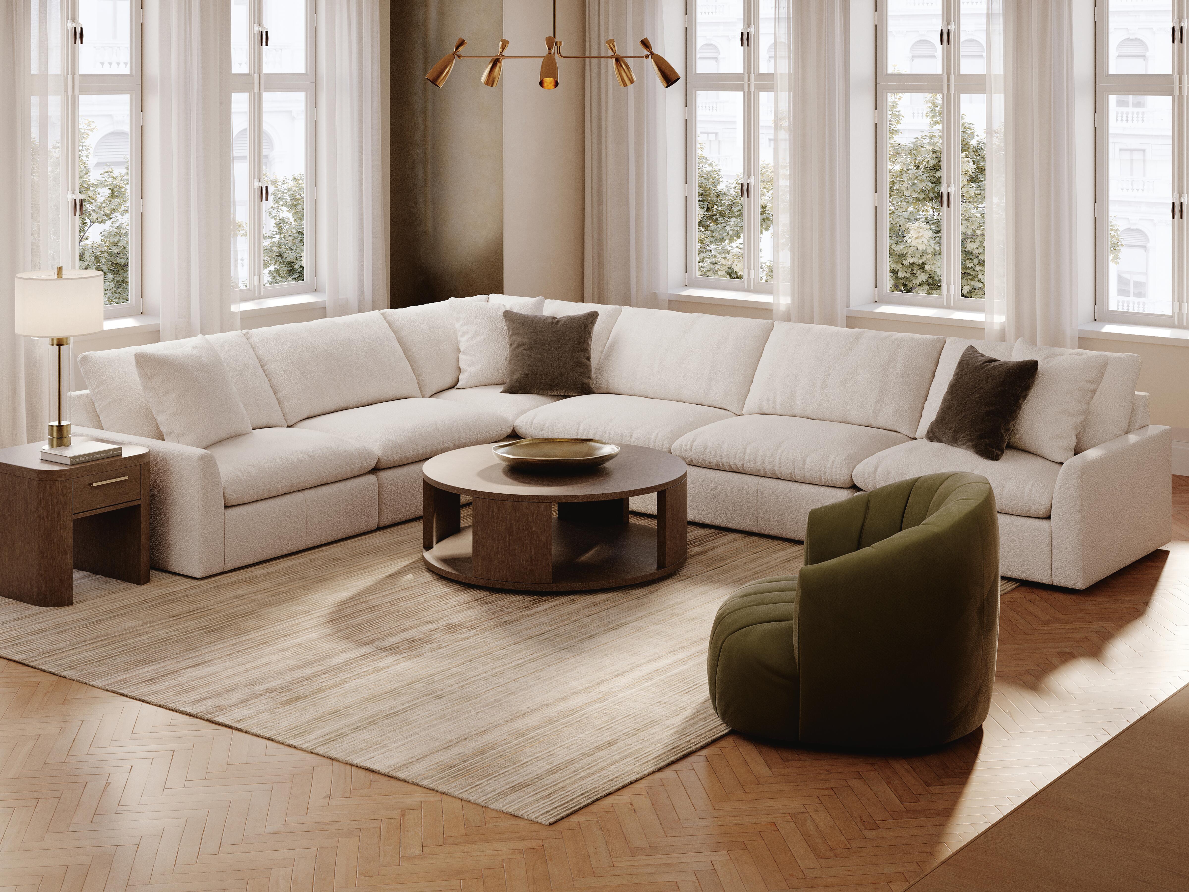 Whitehaven 6-Piece Sectional, Sable, rollover